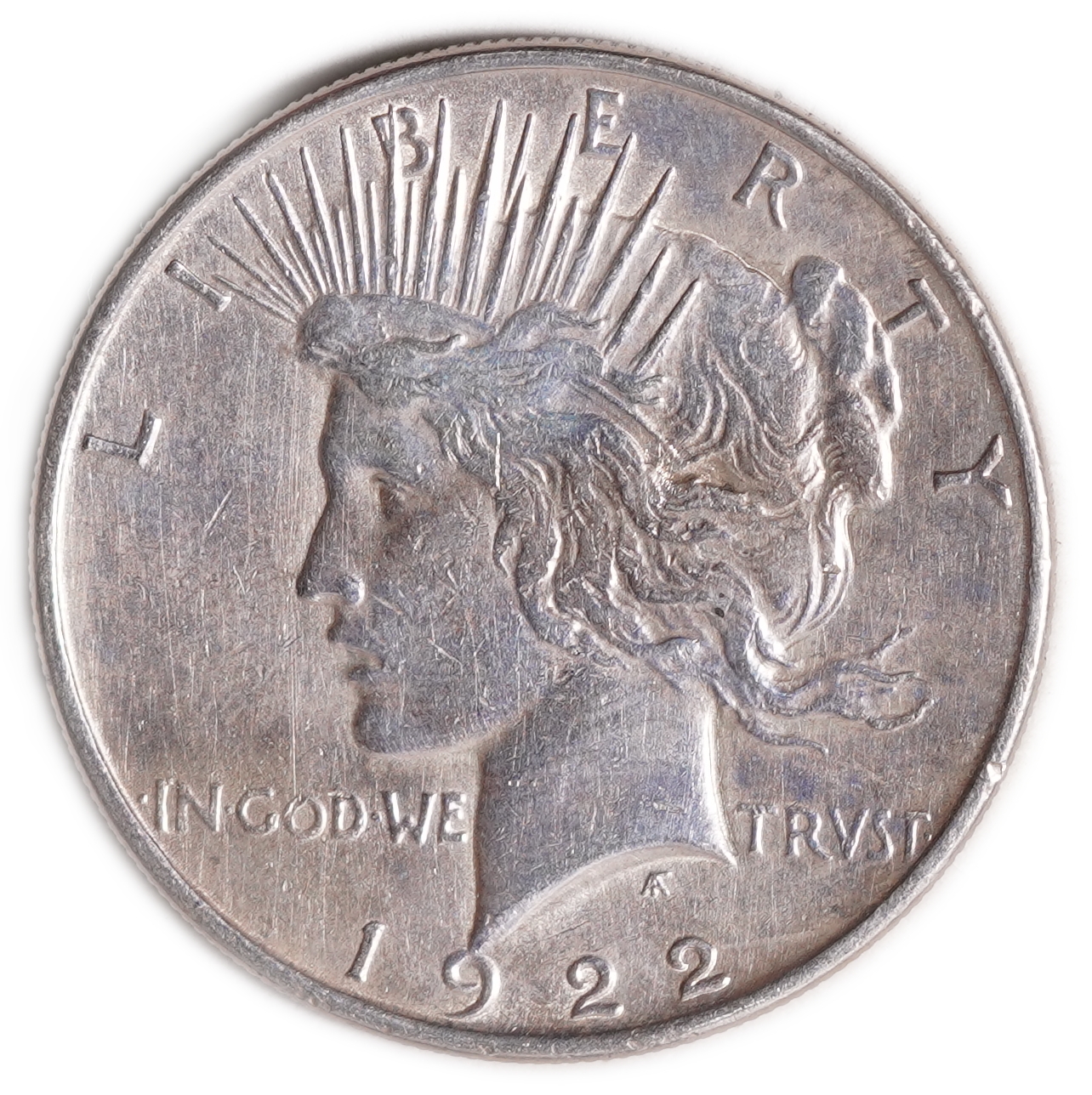 USA – 1 Dollar 1922 - Extra Fine – 900 Silver, 26.73g (net 24.05g, 0.77 oz), 38.1mm - 1 0