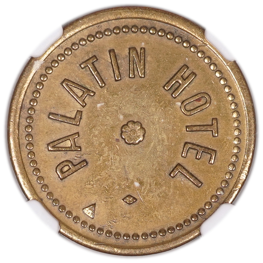 Palestine - 5 Piastres 1930 - Palatin Hotel - NGC UNC Details - Haffner CC-5B - 1 1