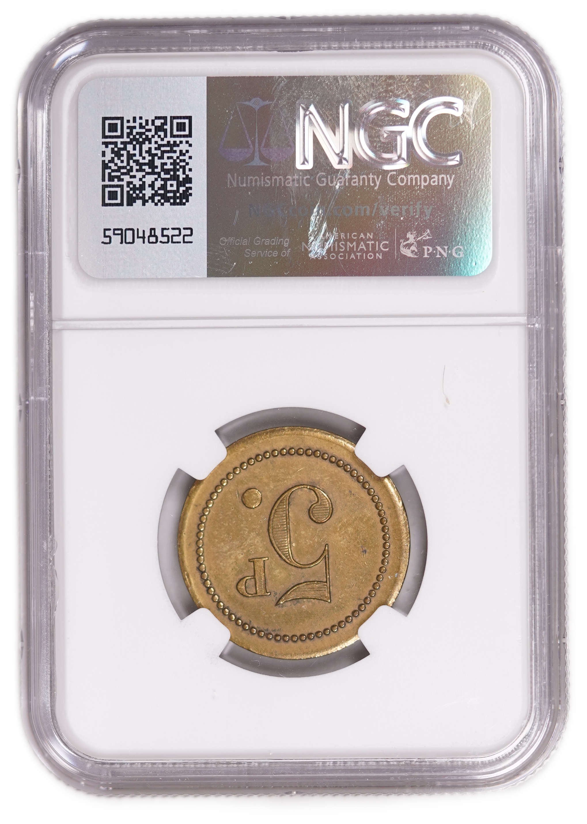 Palestine - 5 Piastres 1930 - Palatin Hotel - NGC UNC Details - Haffner CC-5B - 1 3