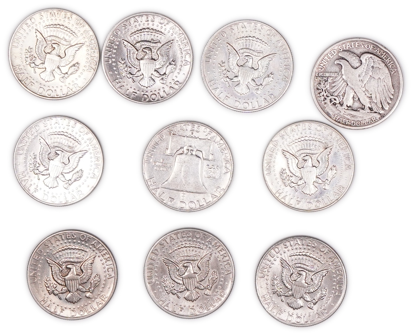 USA - Lot of American Coins - .400/.900 Silver and Various Metals, approx. 620g, approx. 41.1g Pure Silver (1.32 ... - 1 6