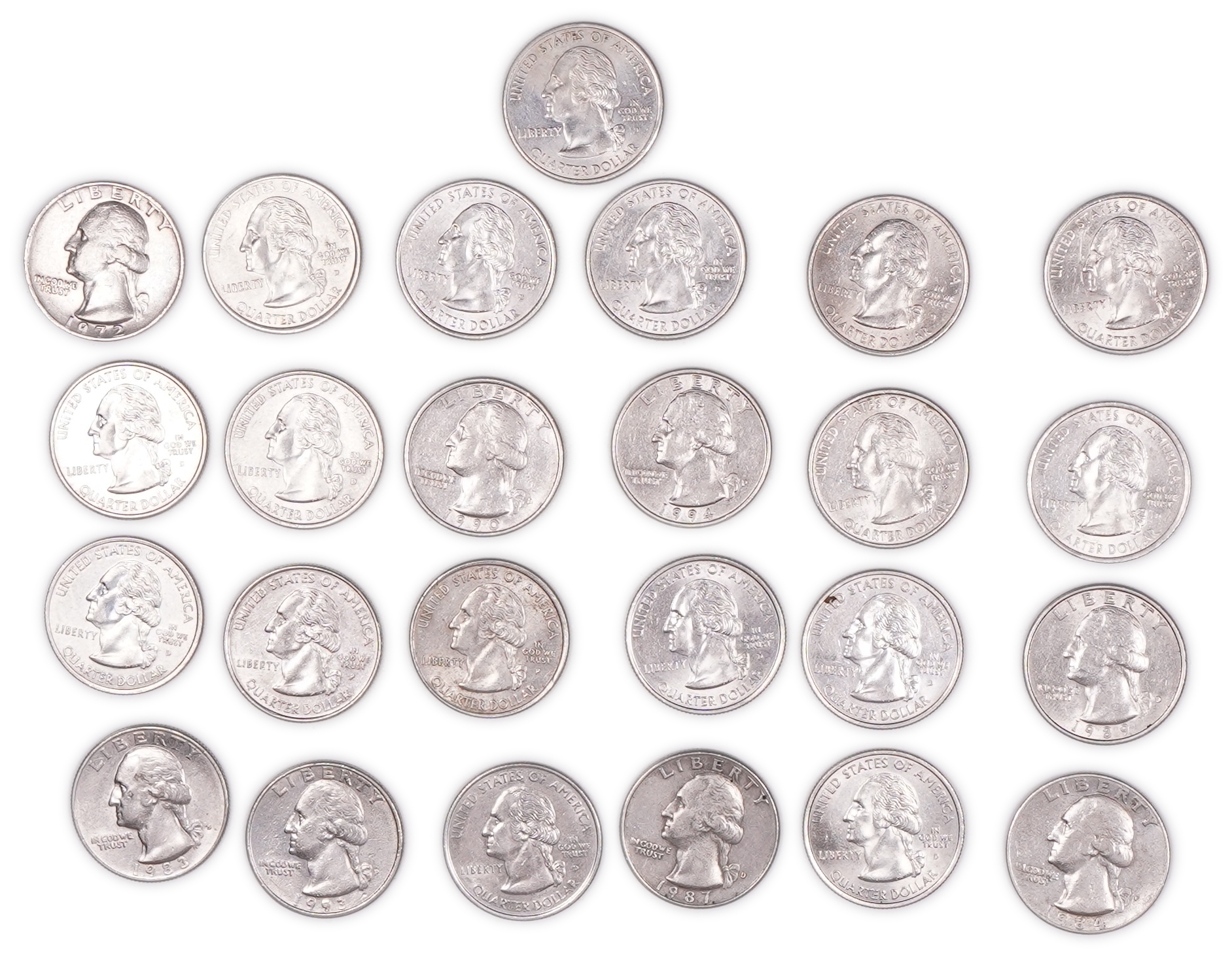 USA - Lot of American Coins - .400/.900 Silver and Various Metals, approx. 620g, approx. 41.1g Pure Silver (1.32 ... - 1 7