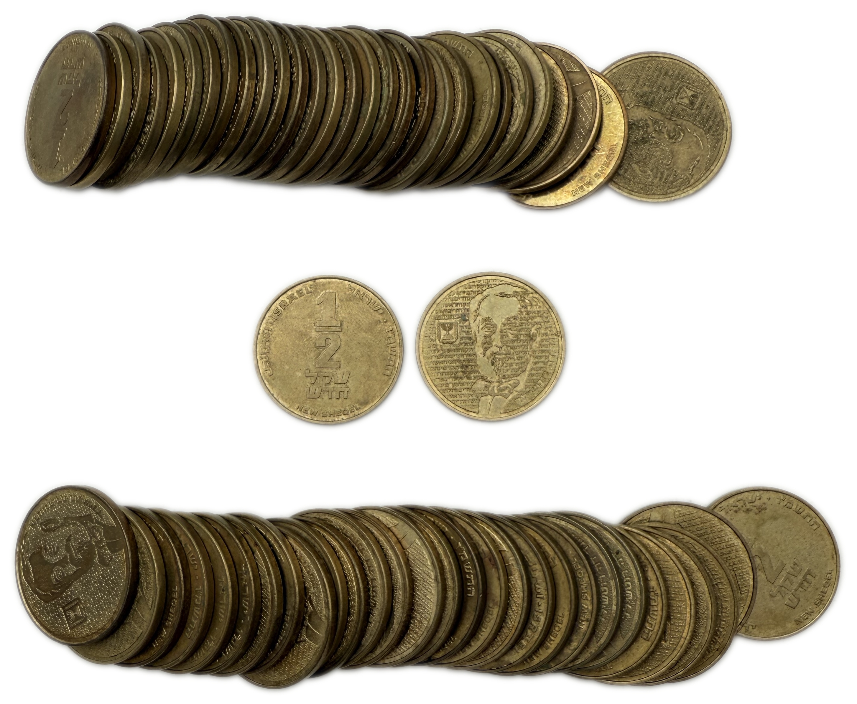 Israel - Group of 52 1/2 Sheqel Coins 1986 - “Rothschild” - 1 0