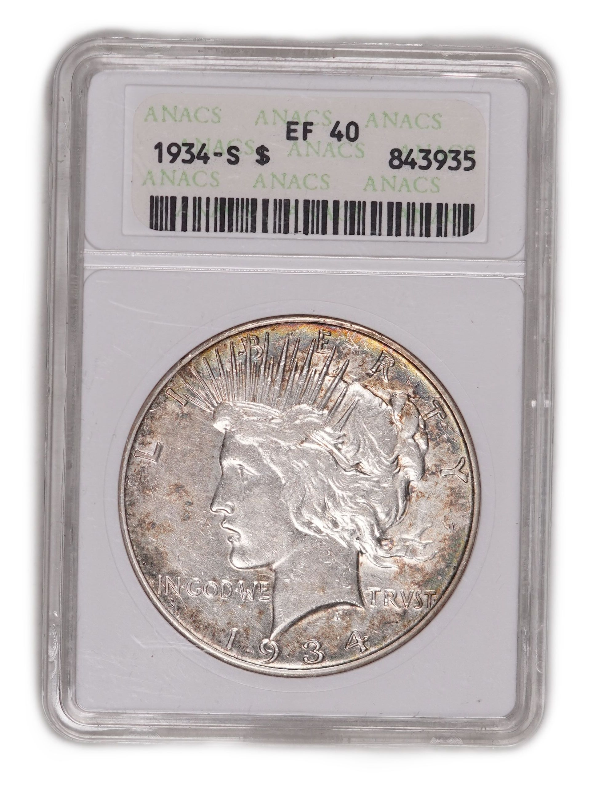 USA – 1 Dollar 1934 S - Extra Fine – 900 Silver, 26.73g (net 24.05g, 0.77 oz), 38.1mm - 1 2