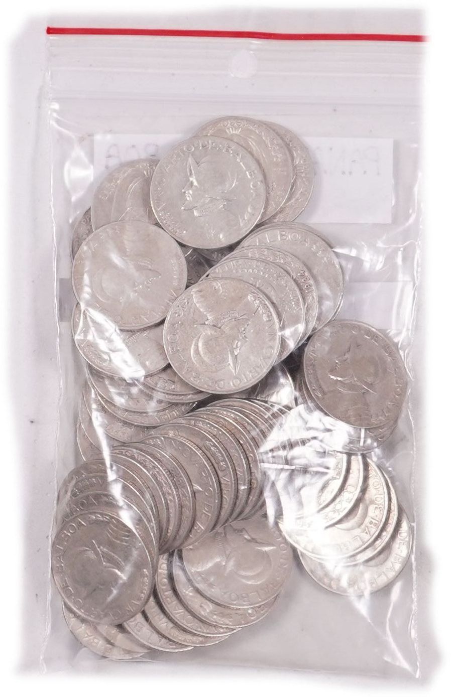 Panama - Group of 60 Quarter Balboa Coins - Silver 900, Approx. 367.4g, Approx. 330.7g Pure Silver (10.63 oz) - 1 1