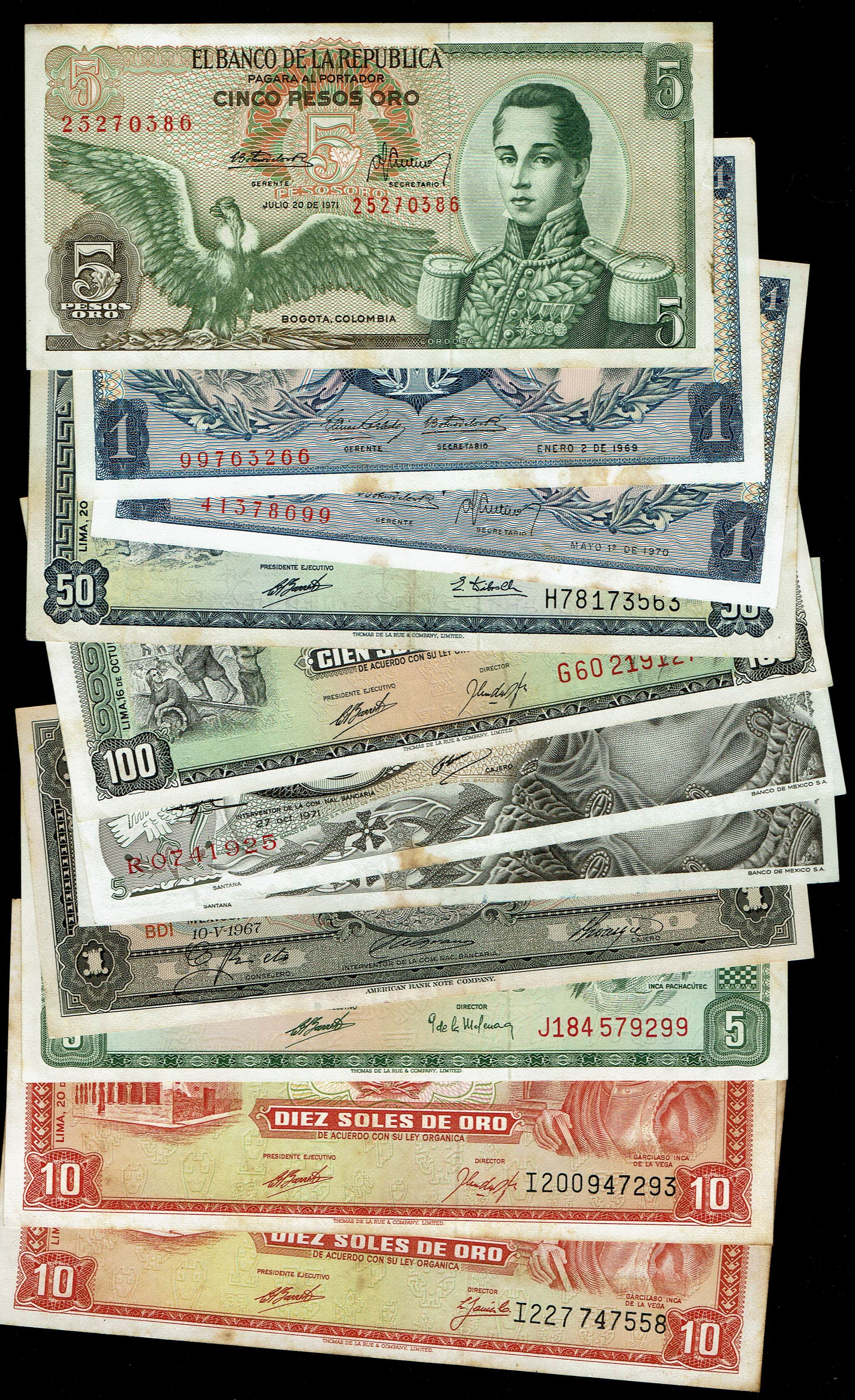 World - Very Large Group of World Banknotes - Various Countries, Years and Conditions - 1 25