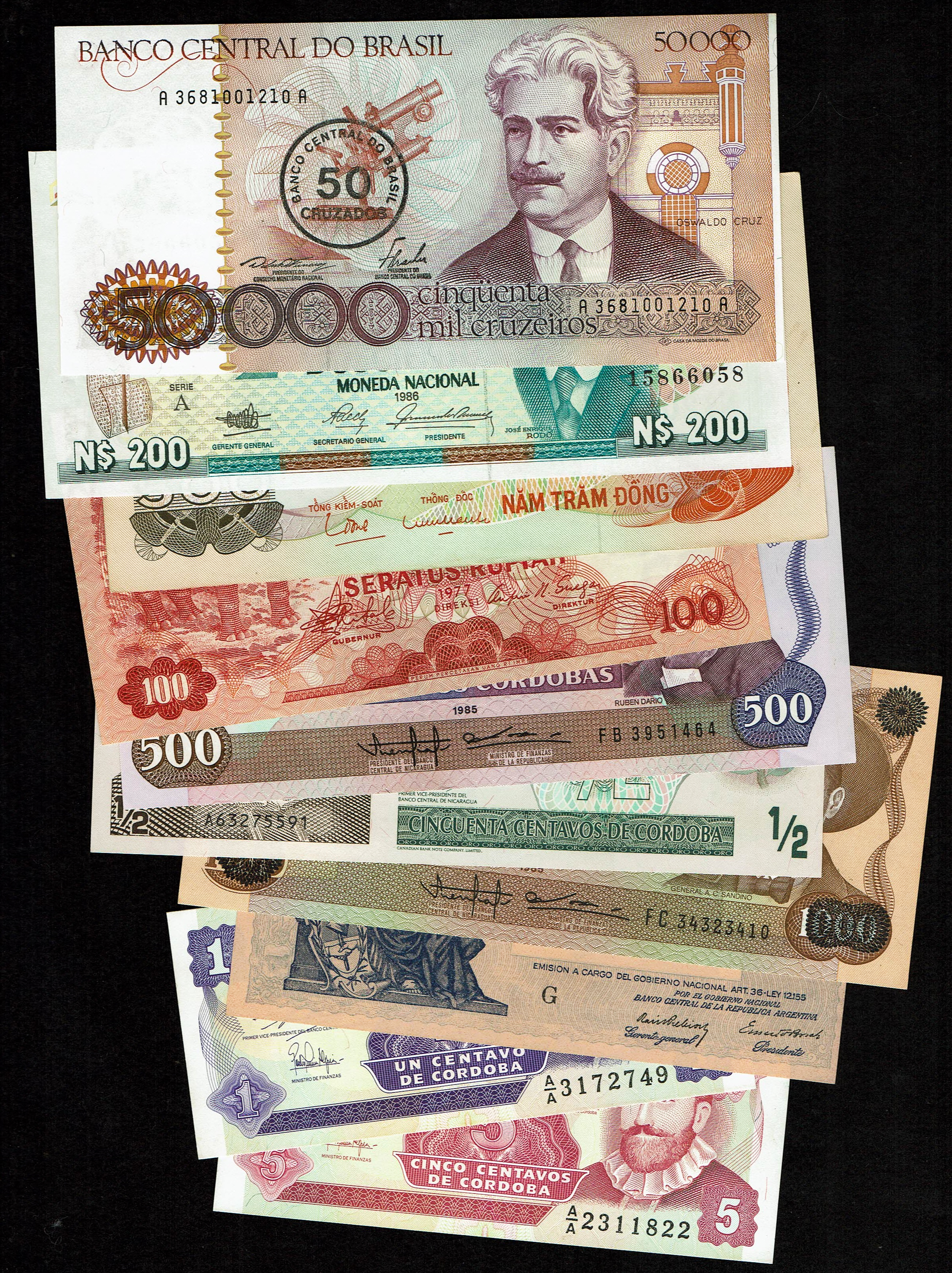 World - Very Large Group of World Banknotes - Various Countries, Years and Conditions - 1 20