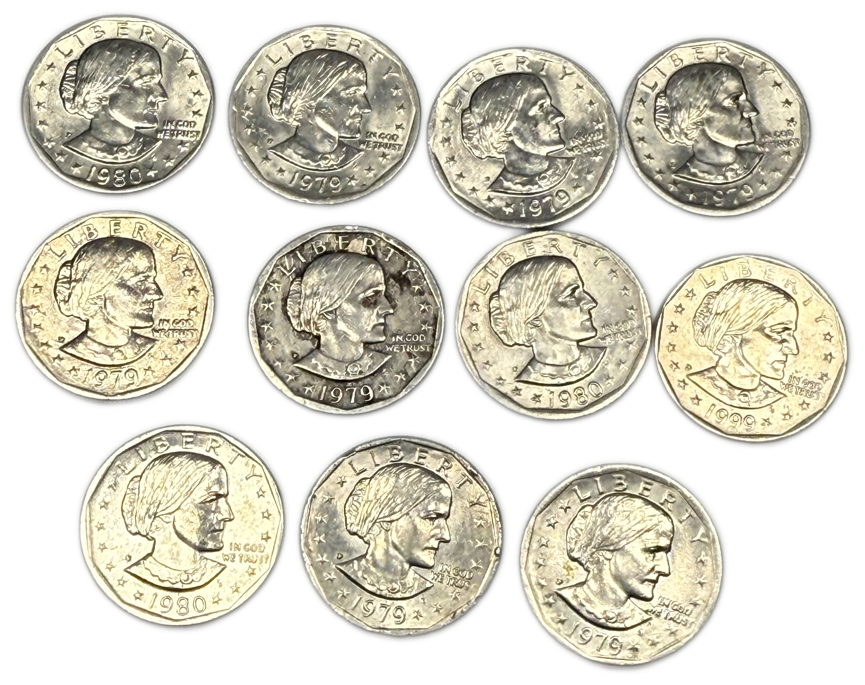 USA - Lot of 43 Susan B. Anthony 1 Dollar Coins - Copper-Nickel, approx. 348.3g, 26.5 mm - 1 6