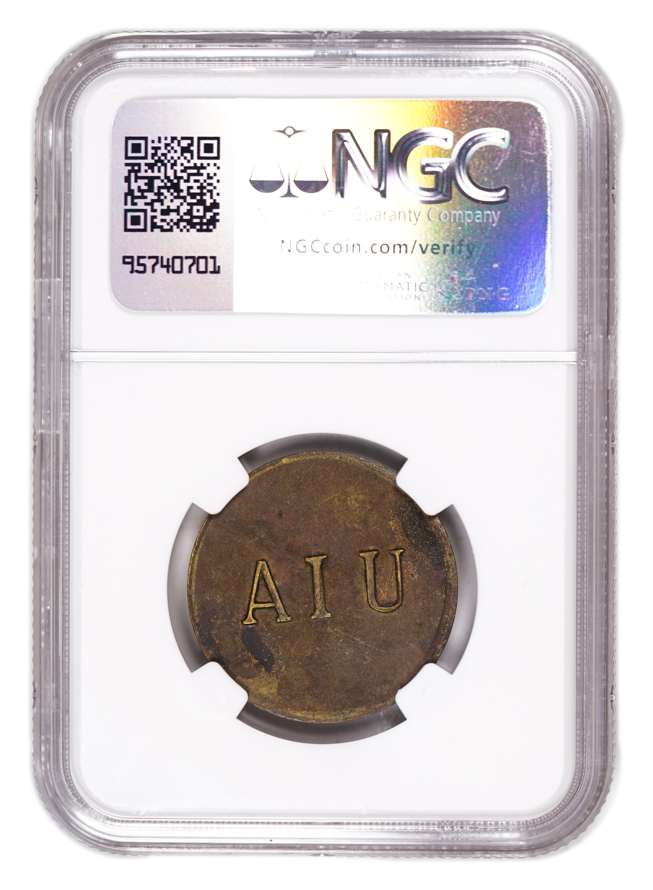 Palestine - Mikweh Israel - 1 Piaster 1880' - Thin "1" - NGC AU DETAILS - Rare - 1 3