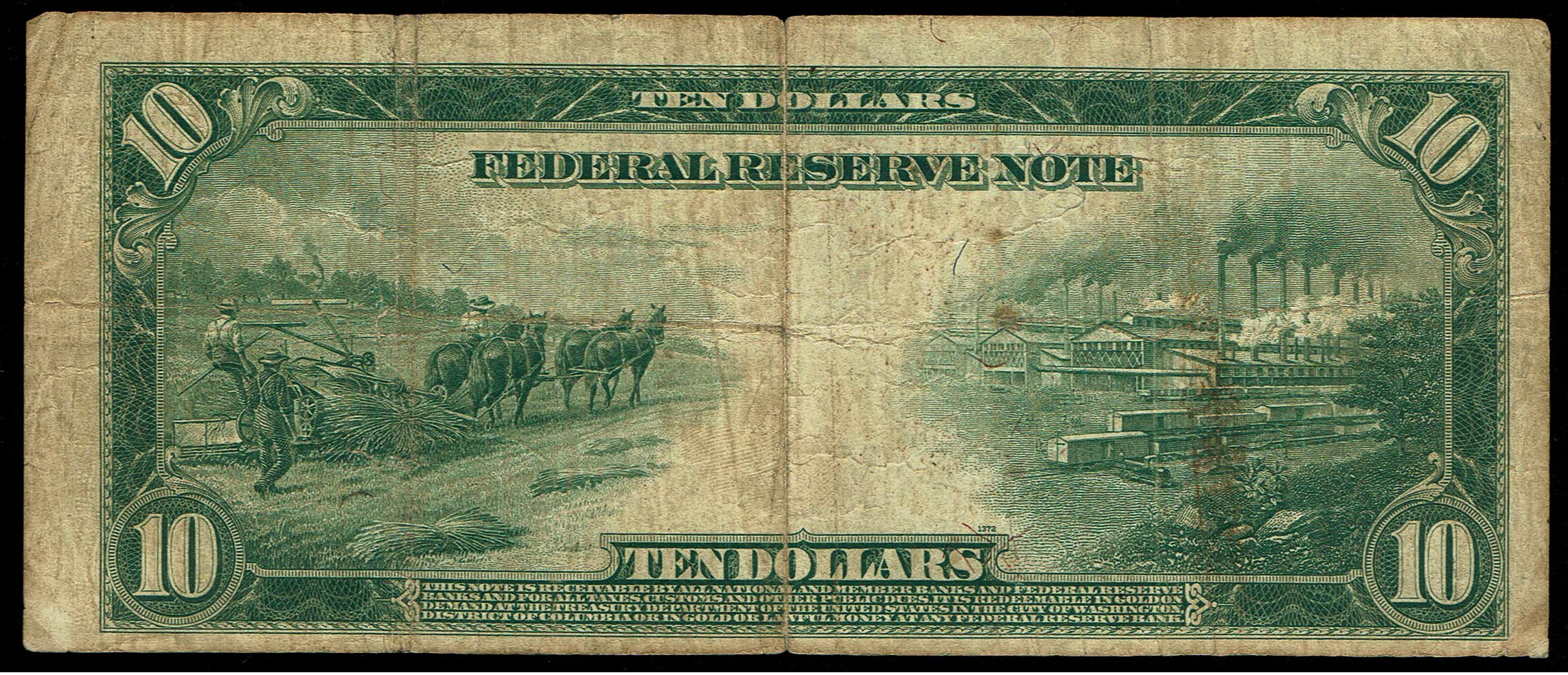 United States - 10 Dollars 1914 - Federal Reserve Note - Pick# 359b - 1 1