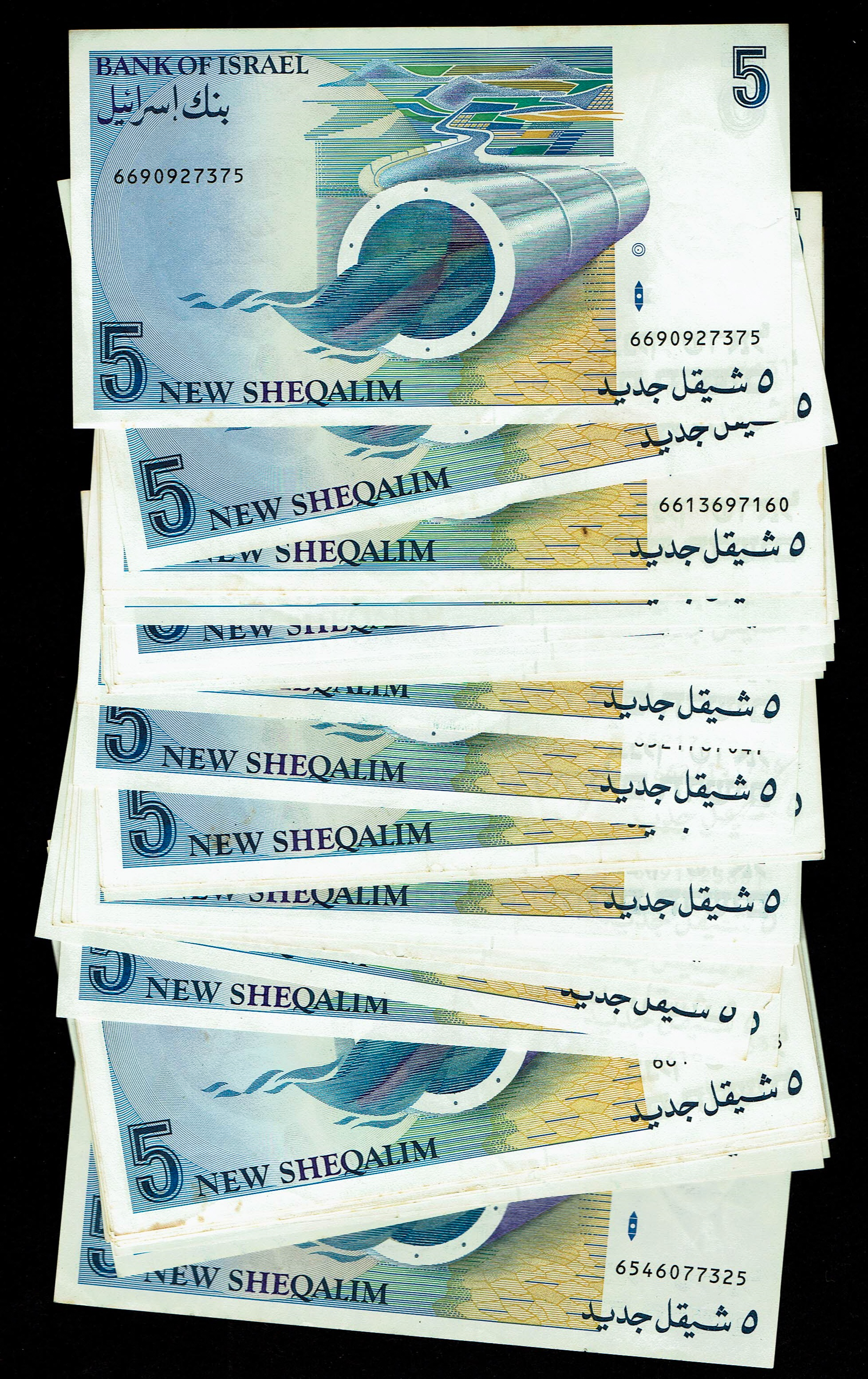 Israel - Lot of 158 5 and 10 Shekels 1985, 1987, 1992 - Fine - About Uncirculated - 1 6