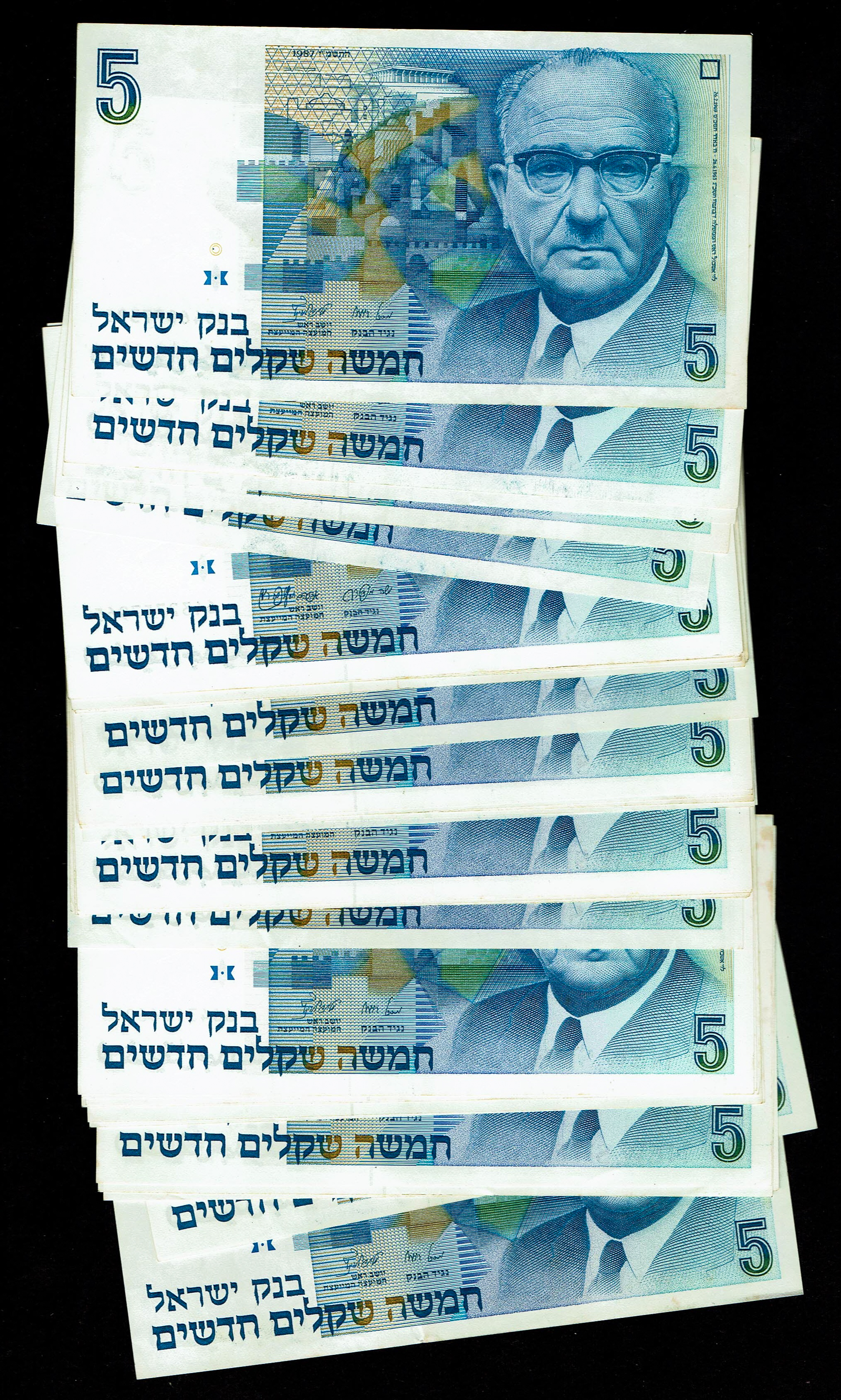Israel - Lot of 158 5 and 10 Shekels 1985, 1987, 1992 - Fine - About Uncirculated - 1 5