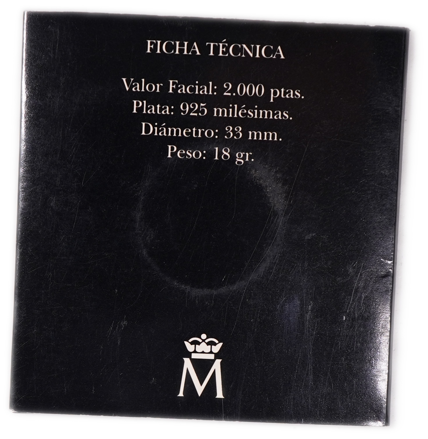 Spain - 2000 Pesetas 1995 - Spanish Presidency of the Council of Ministers of the European Union - Silver .925, 18g ... - 1 3