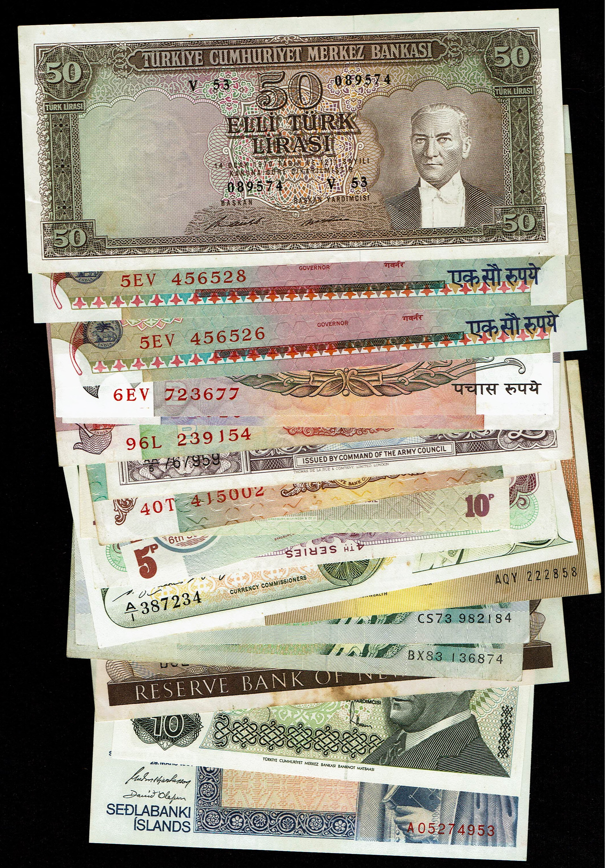 World - Very Large Group of World Banknotes - Various Countries, Years and Conditions - 1 3