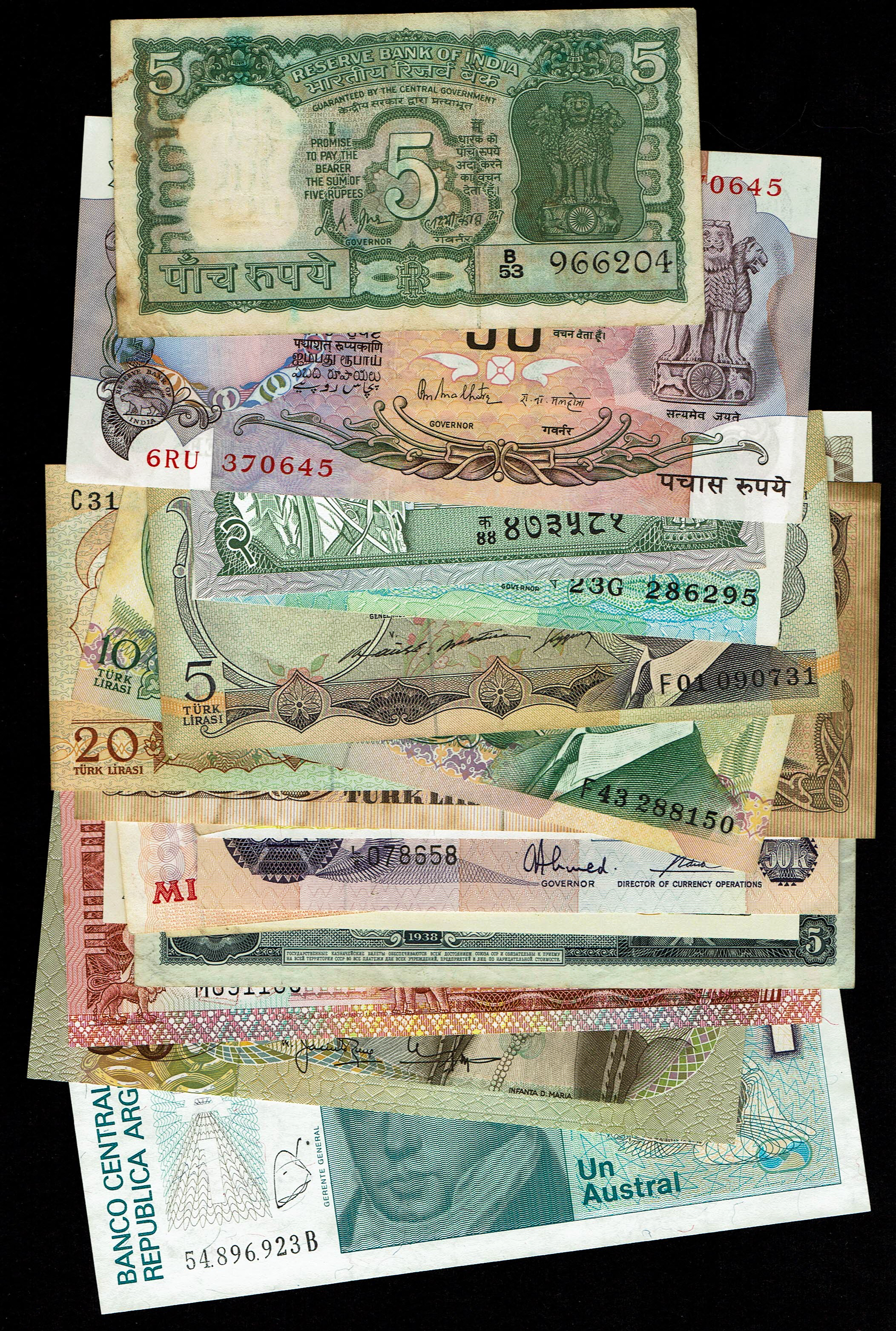 World - Very Large Group of World Banknotes - Various Countries, Years and Conditions - 1 6