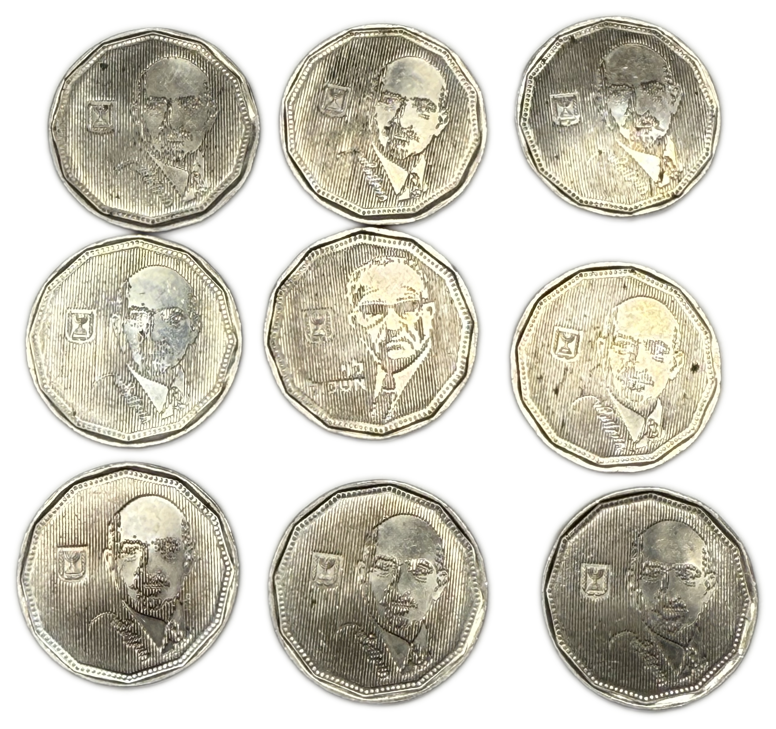 Israel - Group of 41 Coins - 5 Sheqalim - “Chaim Weizmann” and “Levi Eshkol” - 1 7