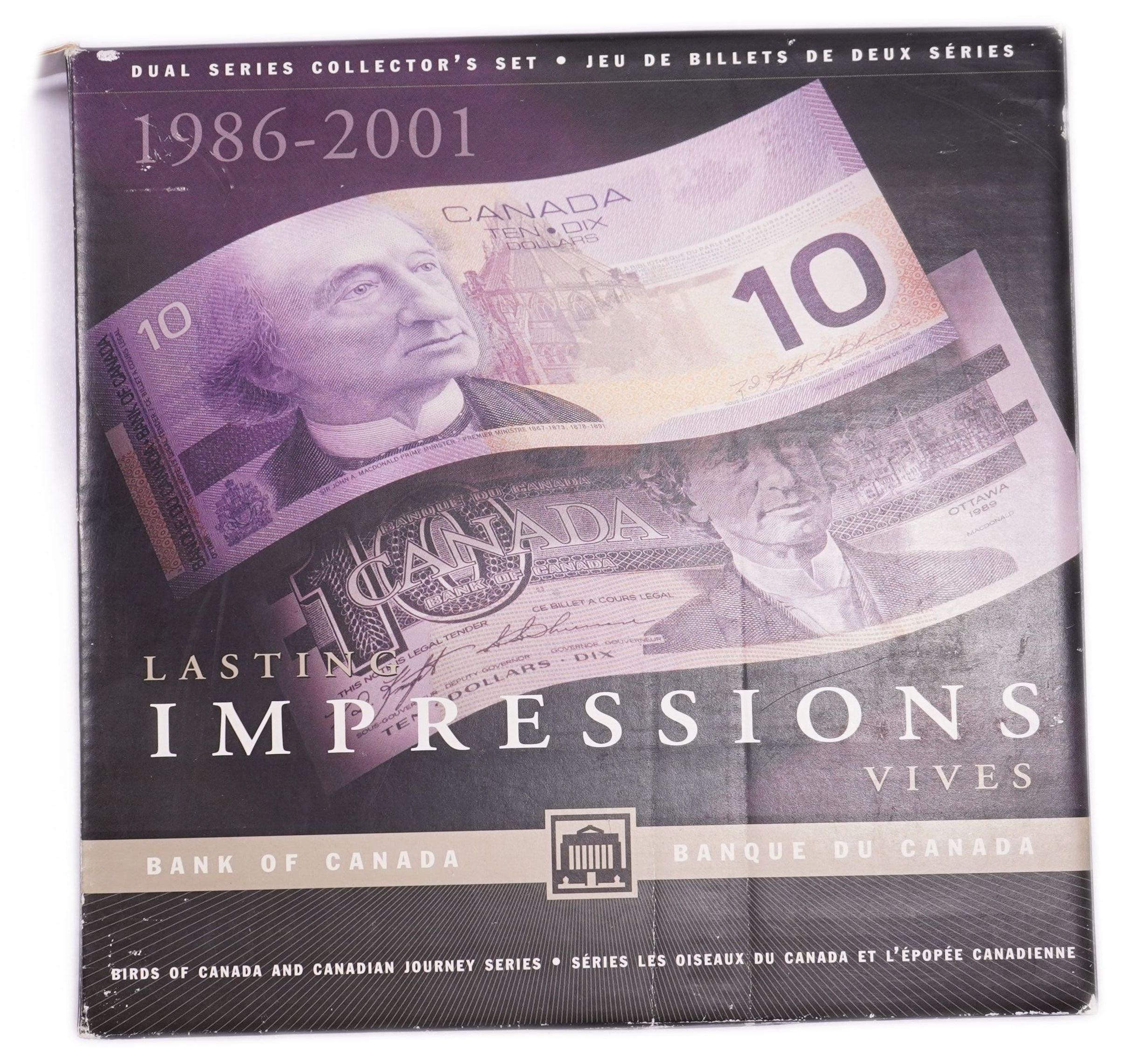 Canada - Lasting Impressions 10 Dollar 2001 Set issued by the Bank of Canada - 1 0