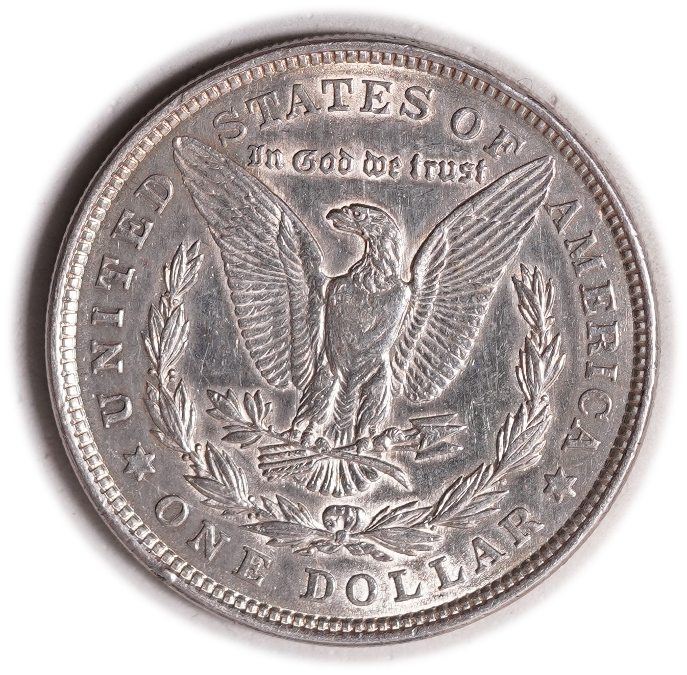 USA - 1 Morgan Dollar 1921 - Extra Fine - About Uncirculated - 900 silver, 26.73g (net 24.05g, 0.77 oz), 38.1 mm. - 1 1