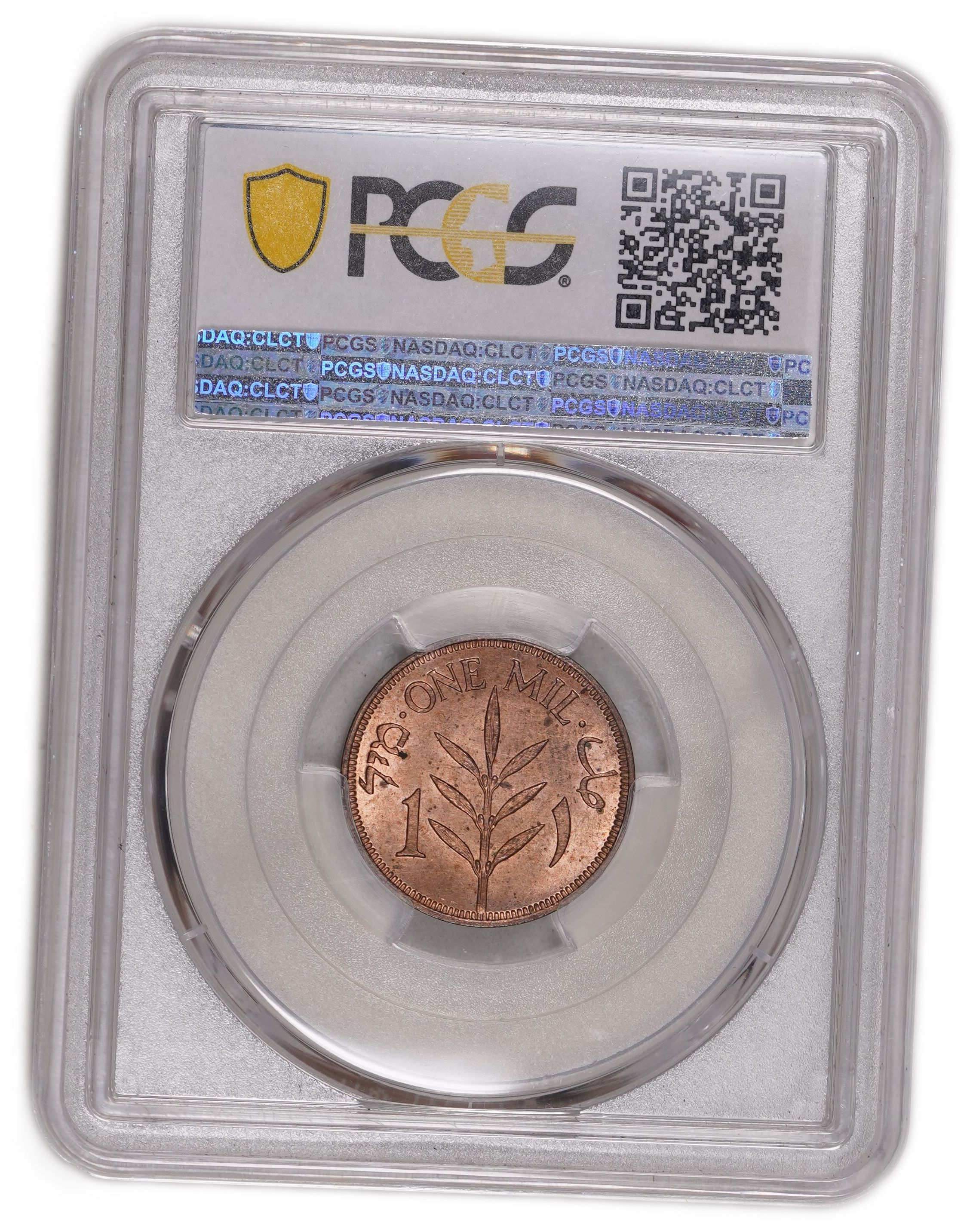 Palestine – 1 Mil 1940 – KM# 1 - PCGS MS 64 RB – Key date - 1 3