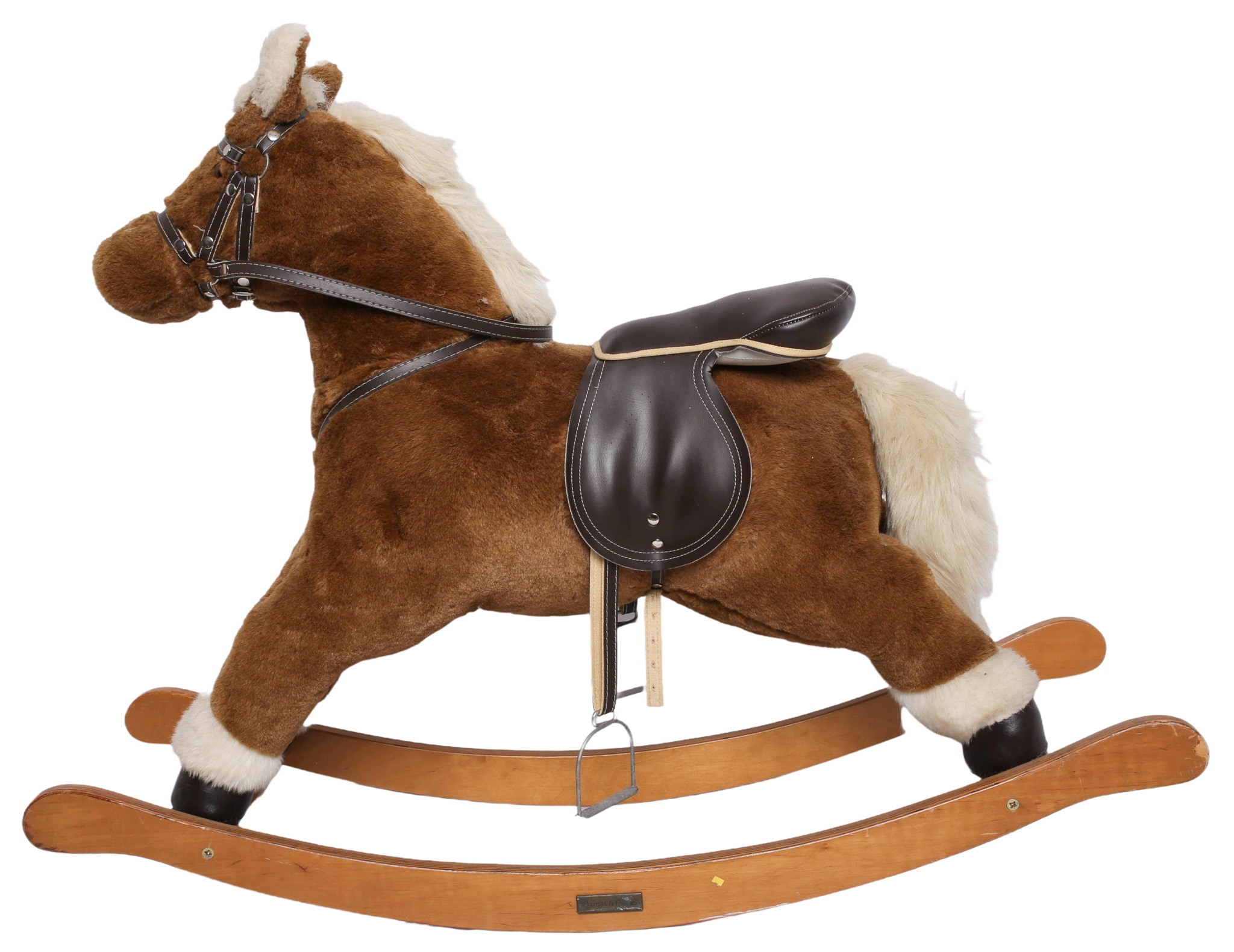 Mamas and Papas Rocking Horse. Saddle height approx 58cm, max height at head, 83cm and length 100cm. Collection only - 1 2