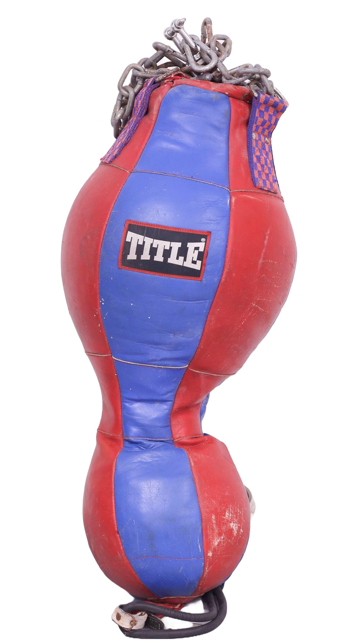 Vintage 'Title' Punchbag. Approx 86cm long. Collection only.