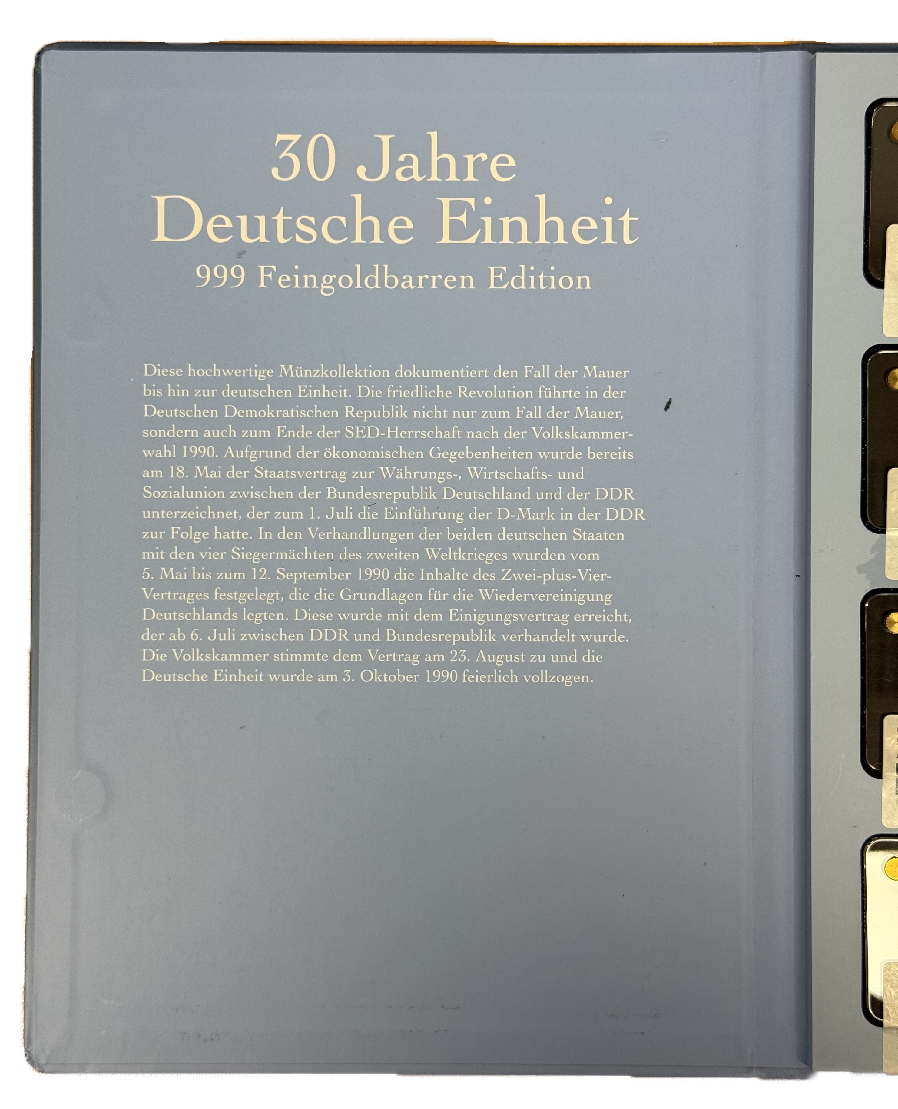 Germany - 30 Years of German Unity - Set of 12 Gold Bars - .999 Gold, Approx. 0.746g (Approx. 0.745g Net Pure Gold) ... - 1 31