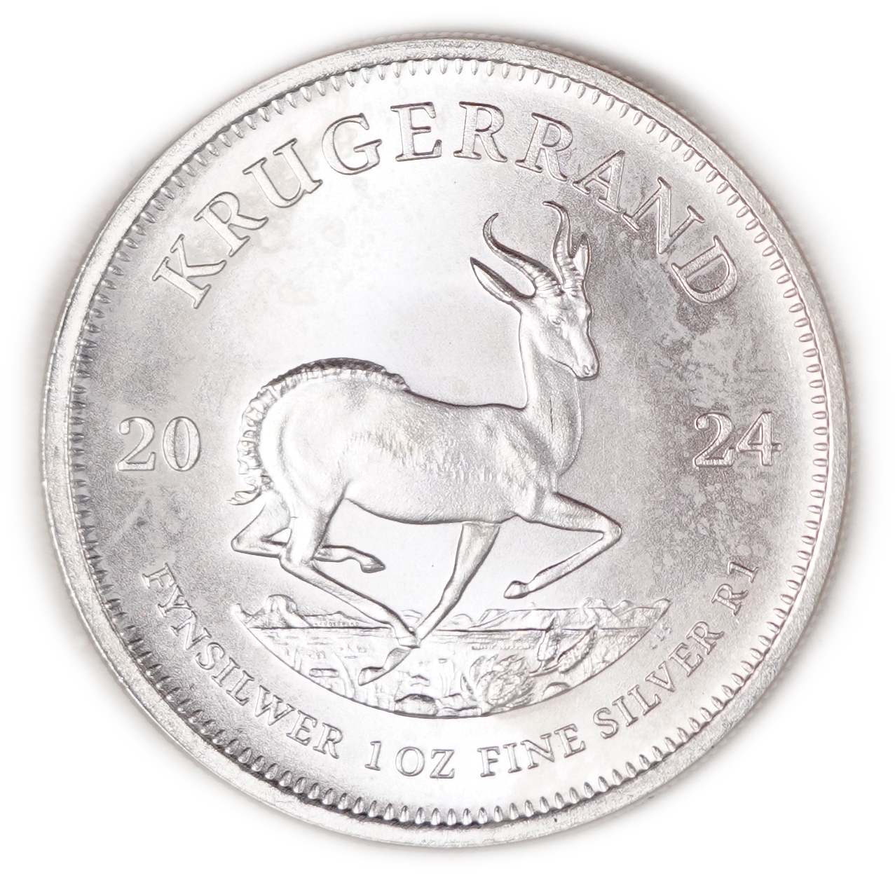 South Africa - 1 Rand 2024 - Krugerrand - Silver 999, 1oz (31.1g Pure Silver) - 1 0