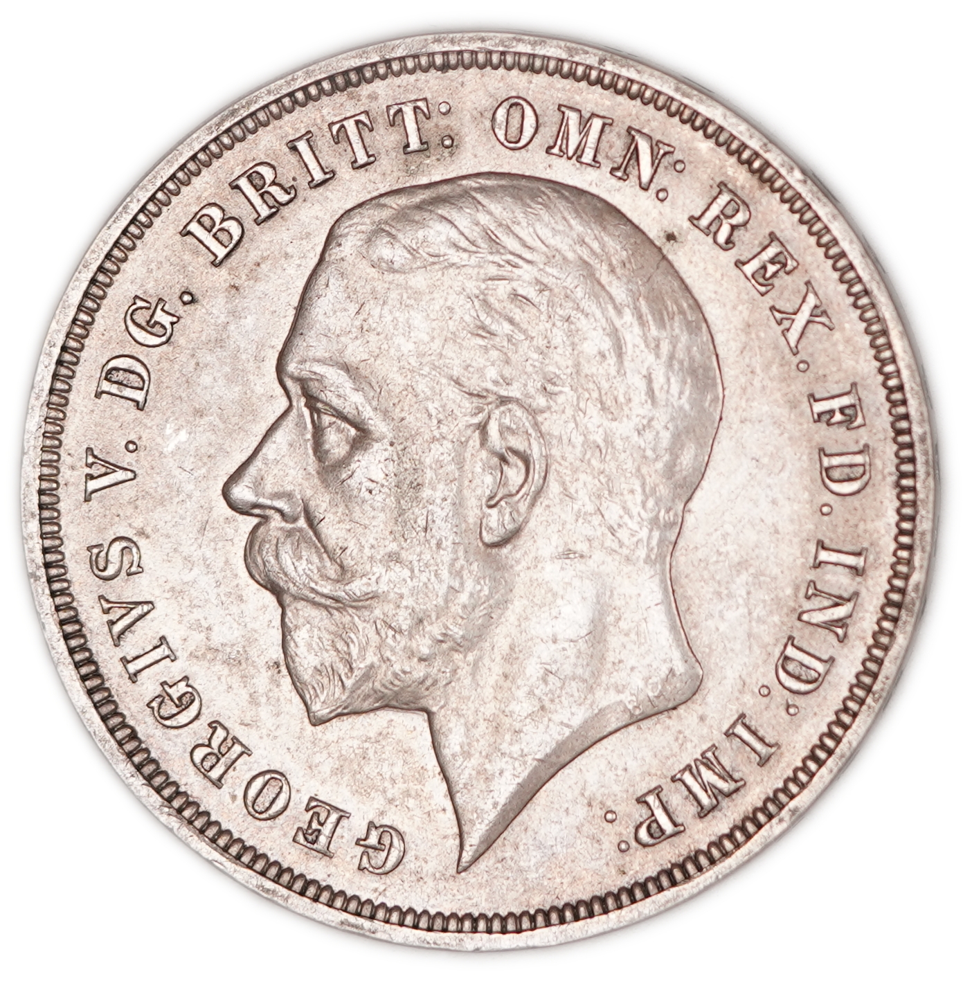 Great Britain - 1 Crown 1935, Silver Jubilee of King George V - .500 Silver, Weight 28.28 g (Approximately 14.14 g ... - 1 0
