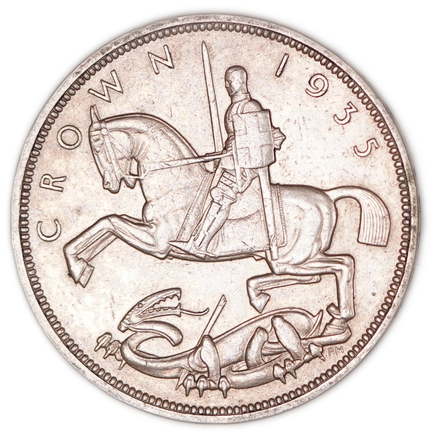 Great Britain - 1 Crown 1935, Silver Jubilee of King George V - .500 Silver, Weight 28.28 g (Approximately 14.14 g ... - 1 1