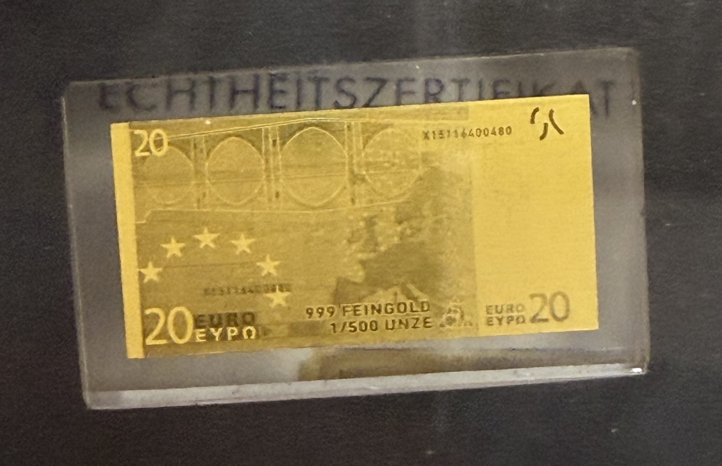 Gold Bars - Euro Banknotes Series - 13 Gold .999 Miniature Bars Featuring €5–€500 Denominations - Approximately ... - 1 18