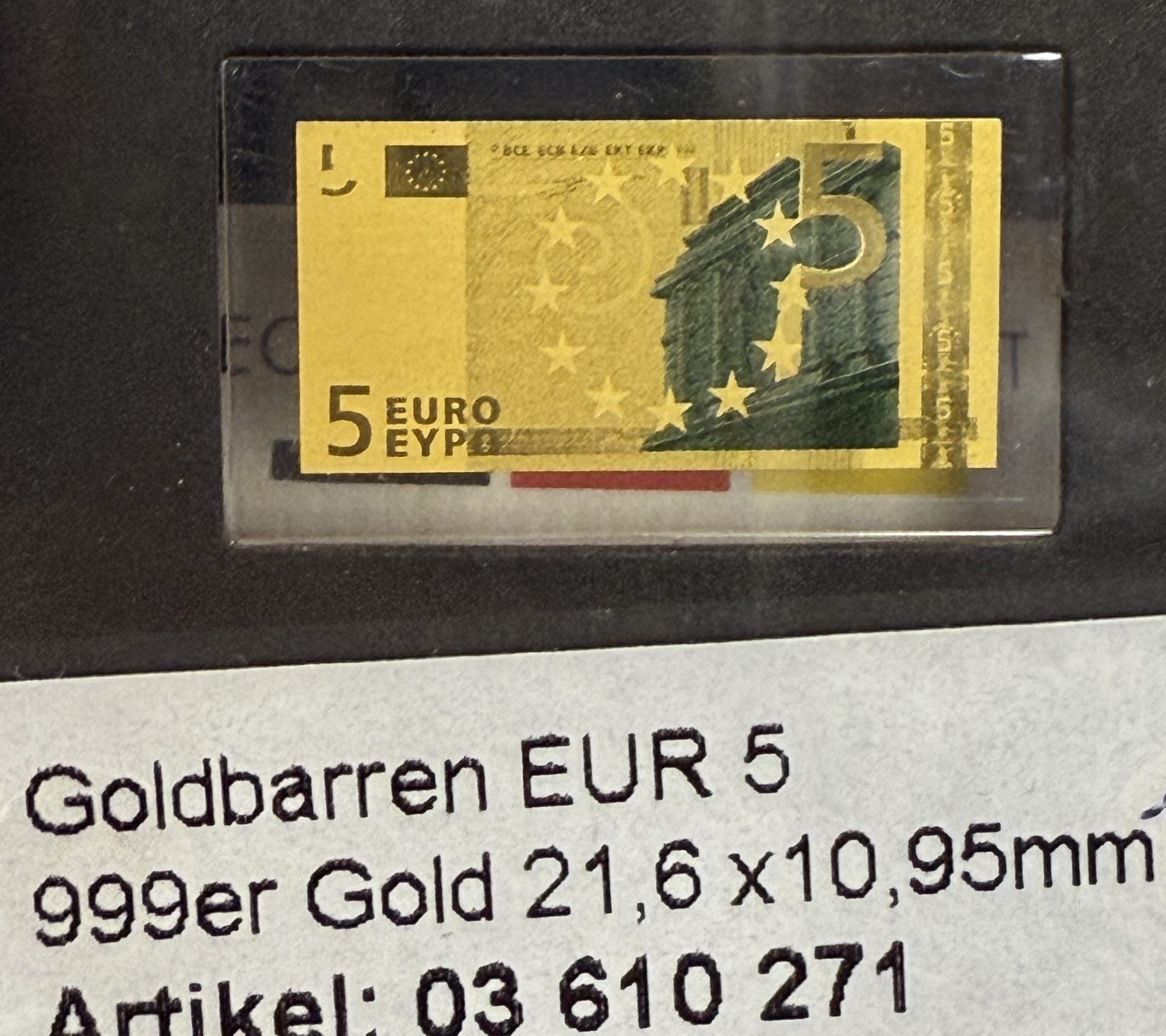 Gold Bars - Euro Banknotes Series - 13 Gold .999 Miniature Bars Featuring €5–€500 Denominations - Approximately ... - 1 13