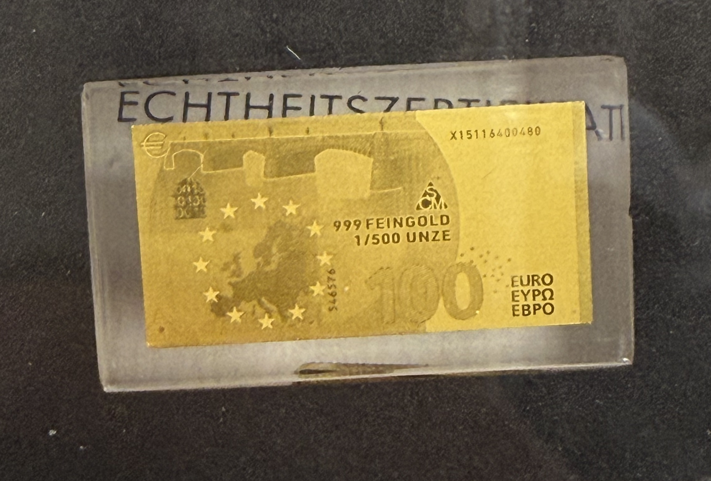Gold Bars - Euro Banknotes Series - 13 Gold .999 Miniature Bars Featuring €5–€500 Denominations - Approximately ... - 1 9