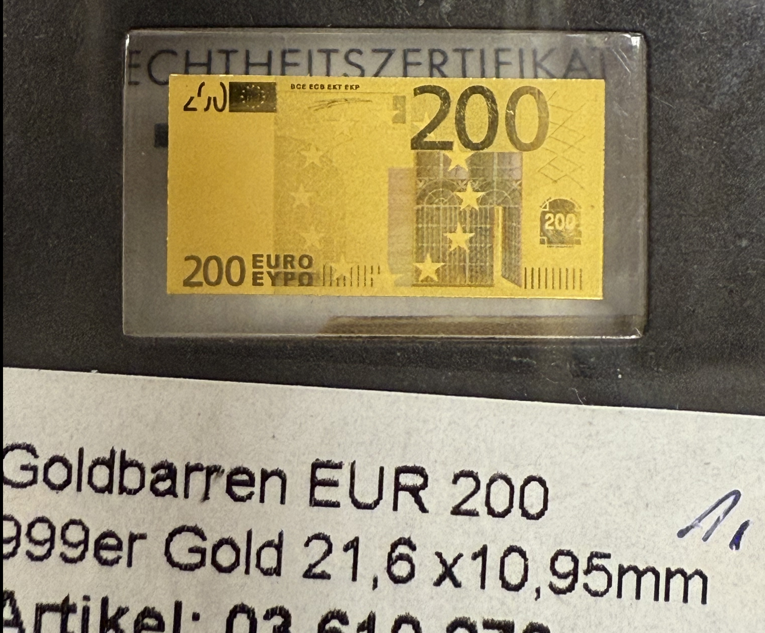 Gold Bars - Euro Banknotes Series - 13 Gold .999 Miniature Bars Featuring €5–€500 Denominations - Approximately ... - 1 24