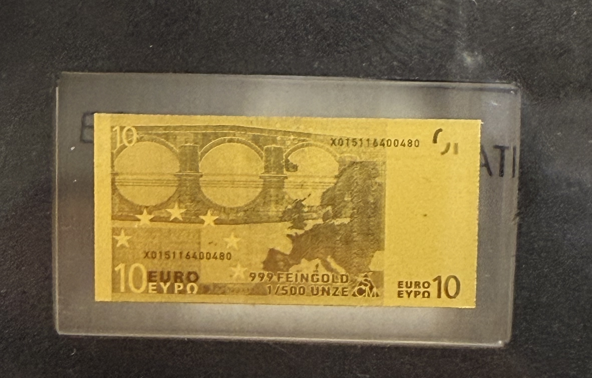 Gold Bars - Euro Banknotes Series - 13 Gold .999 Miniature Bars Featuring €5–€500 Denominations - Approximately ... - 1 16