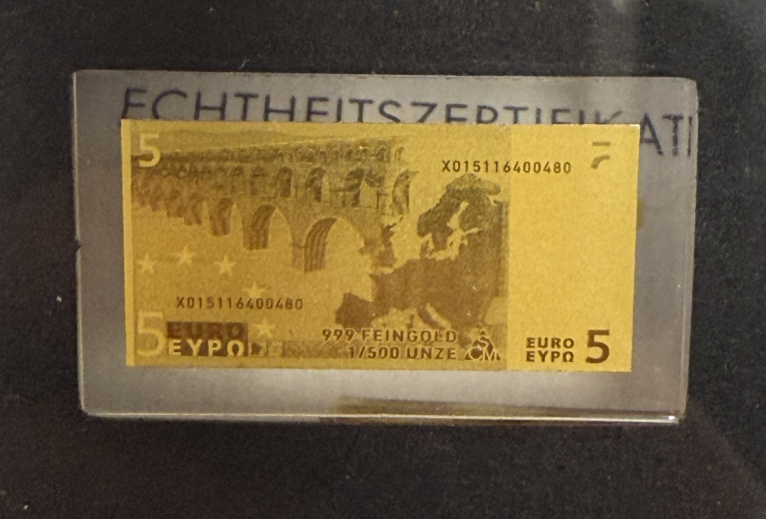 Gold Bars - Euro Banknotes Series - 13 Gold .999 Miniature Bars Featuring €5–€500 Denominations - Approximately ... - 1 14