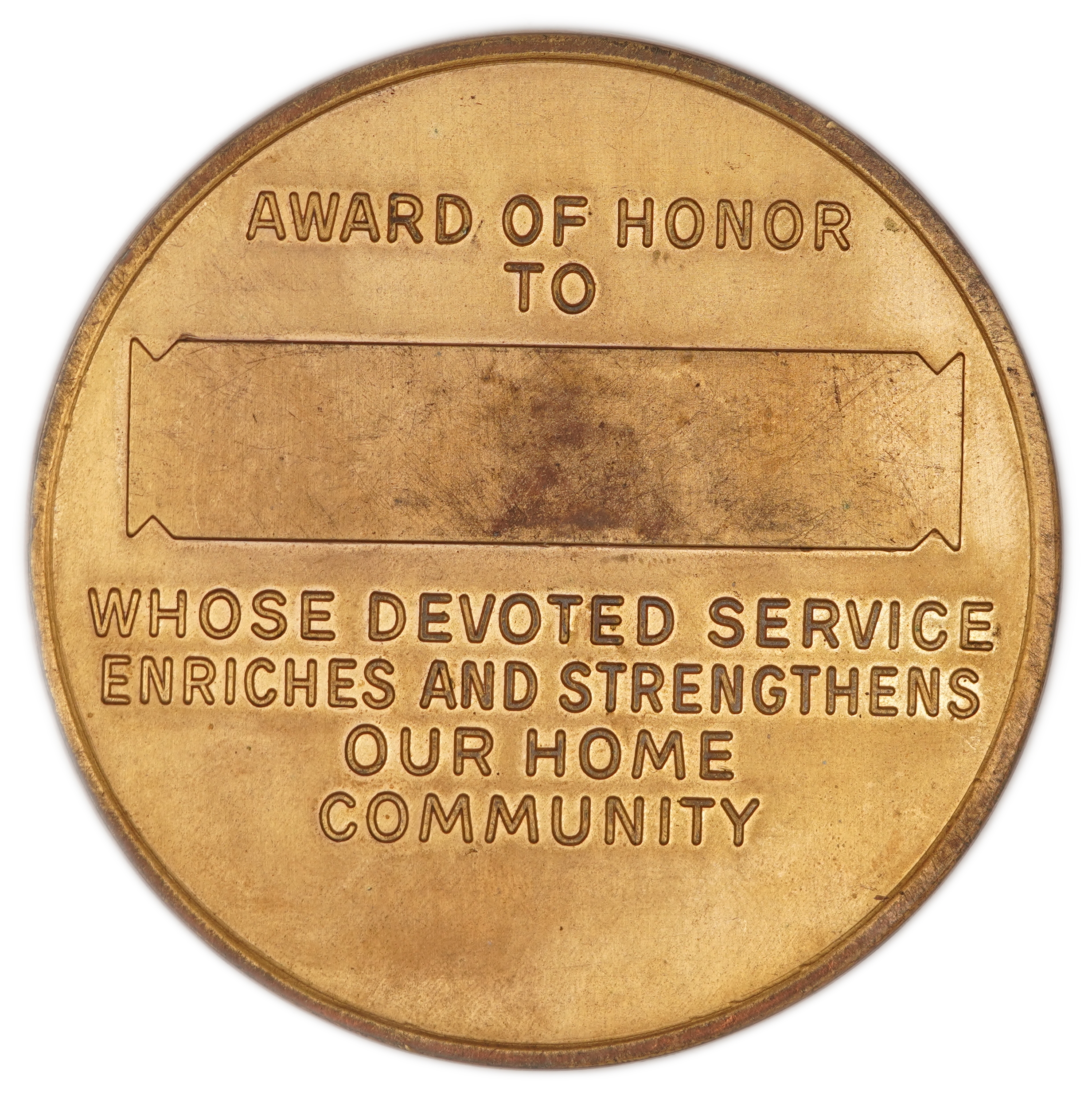 Judaica / Zionism - USA, "In the Path of Righteousness There is Life" Award Medal - Federation of Jewish ... - 1 1