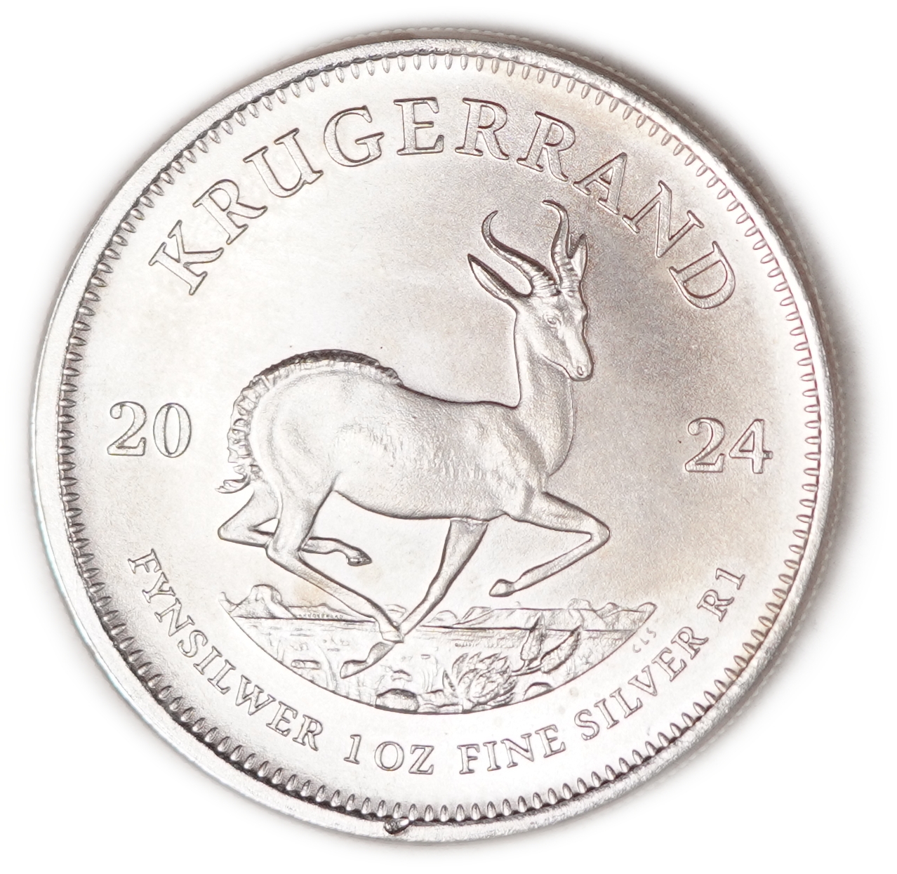 South Africa - 1 Rand 2024 - Krugerrand - Silver 999, 1oz (31.1g Pure Silver) - 1 0