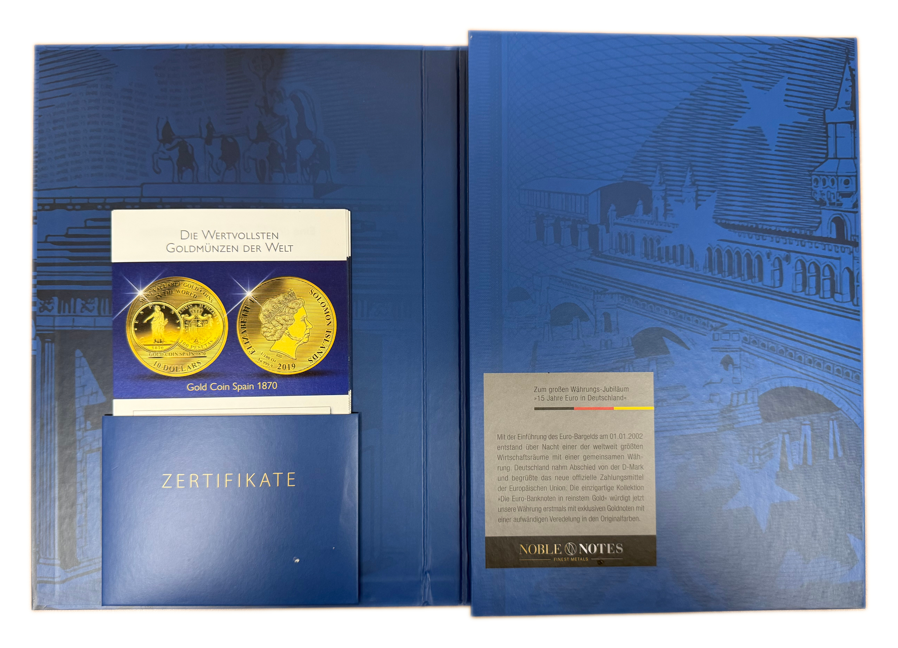 Germany - Set of 7 Gold Euro Banknotes - 15 Years of the Euro in Germany - 5, 10, 20, 50, 100, 200 and 500 Euro - ... - 1 8