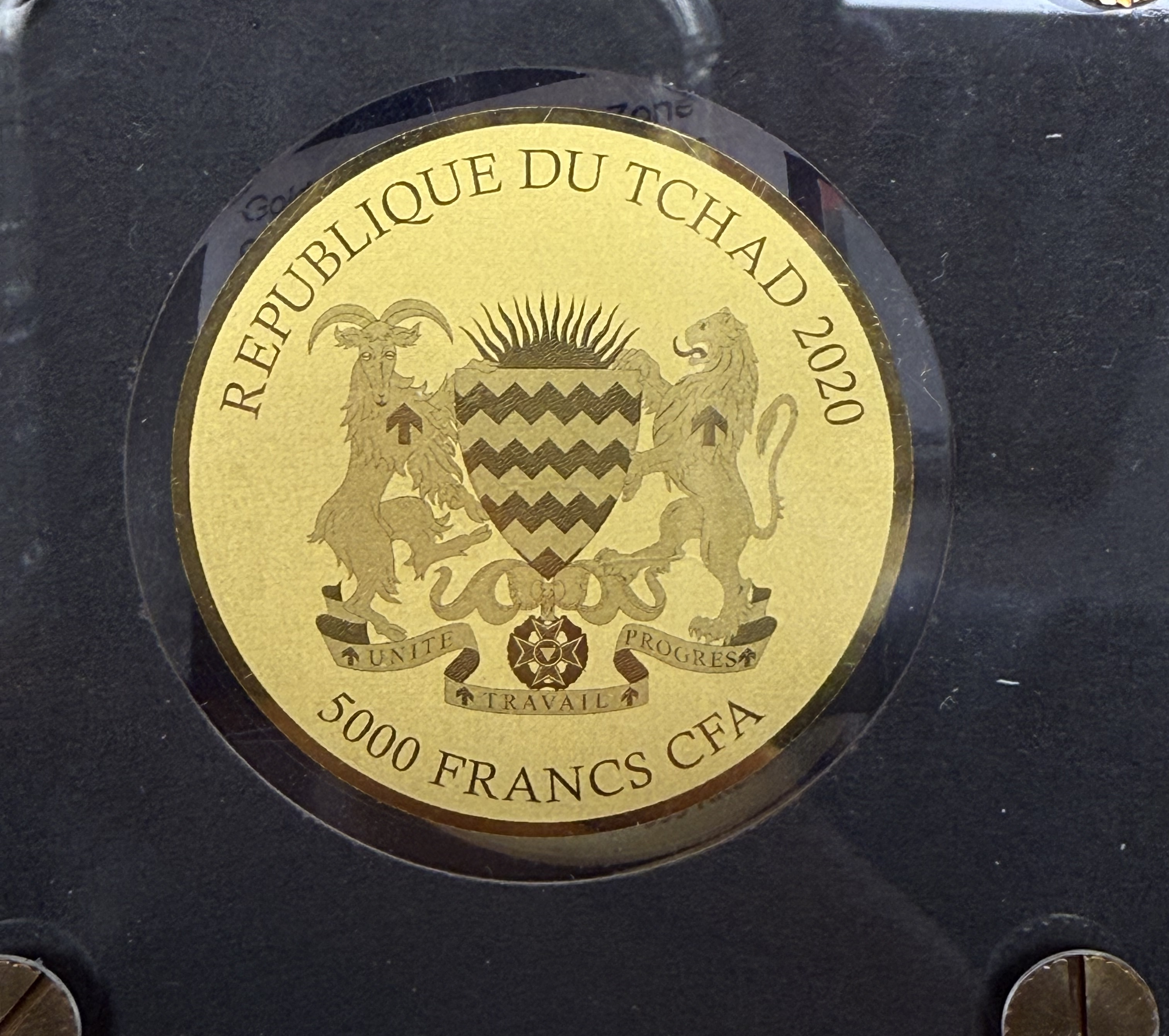 Chad - 5,000 Francs CFA 2020 - Climate Zones of the Earth - Set of 5 Gold 999 Coins and a Gold 999 Clover Bar ... - 1 13