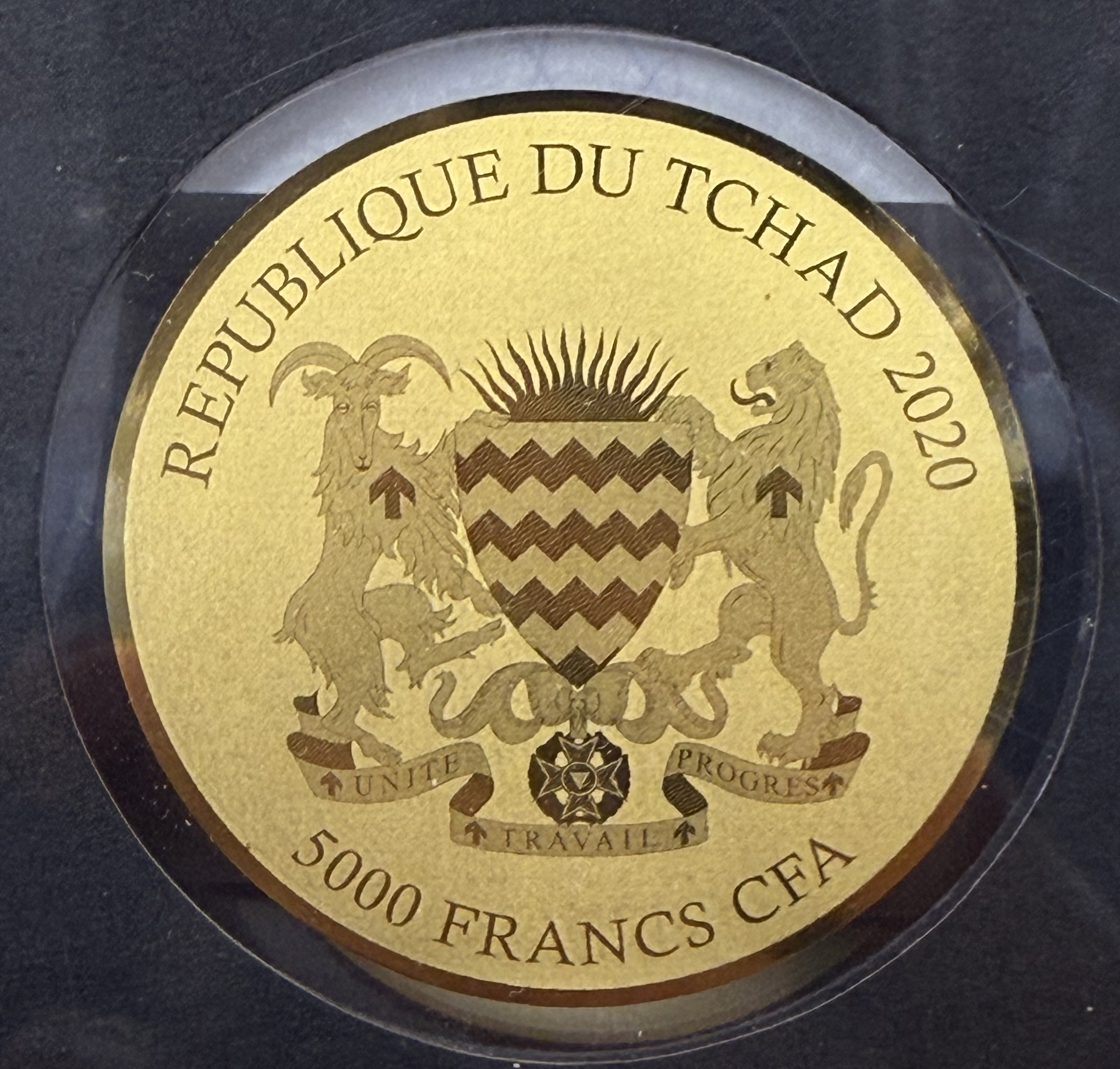 Chad - 5,000 Francs CFA 2020 - Climate Zones of the Earth - Set of 5 Gold 999 Coins and a Gold 999 Clover Bar ... - 1 7