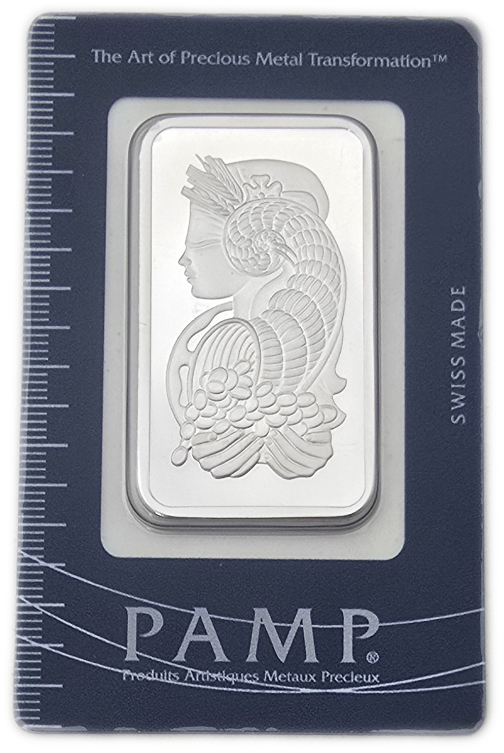 Bullion Bars - Switzerland - PAMP Suisse Silver Bar, 1 Ounce - Silver 999, 31.103 g, in Original Assay Card