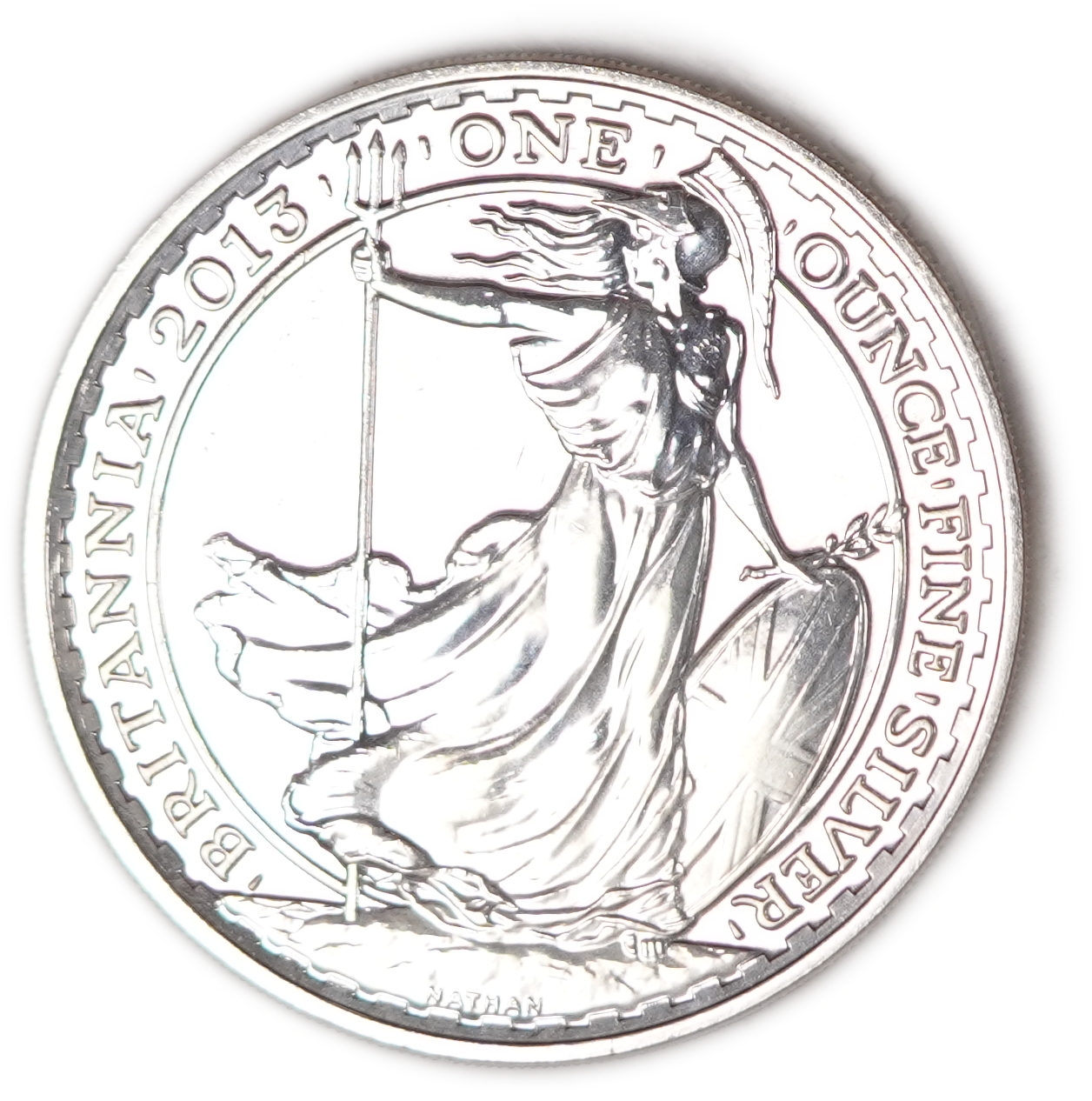 Great Britain - 2 Pounds 2013 - Britannia - Silver 999, 31.21g (31.1g Pure Silver, 1 oz.) - 1 1