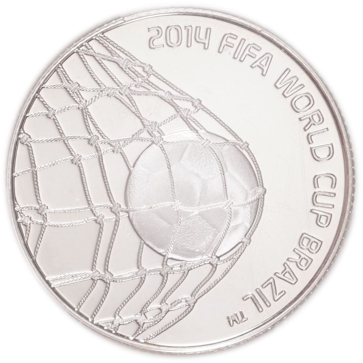 Israel - 2 New Sheqalim 2013 - 2014 FIFA World Cup Brazil - Silver 925, 28.8g (approx. 26.64g pure silver, 0.86 ... - 1 0