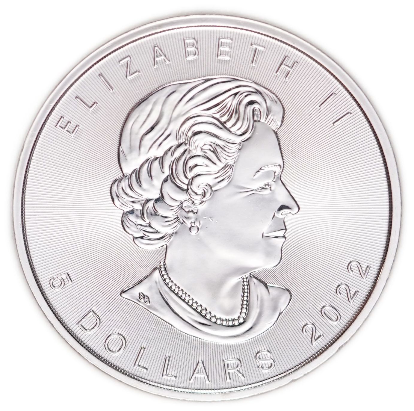 Canada - 5 Dollars 2022, Silver Maple Leaf - .9999 Silver, 31.11 g (Approximately 31.1 g of Pure Silver, 1 Ounce) - 1 1