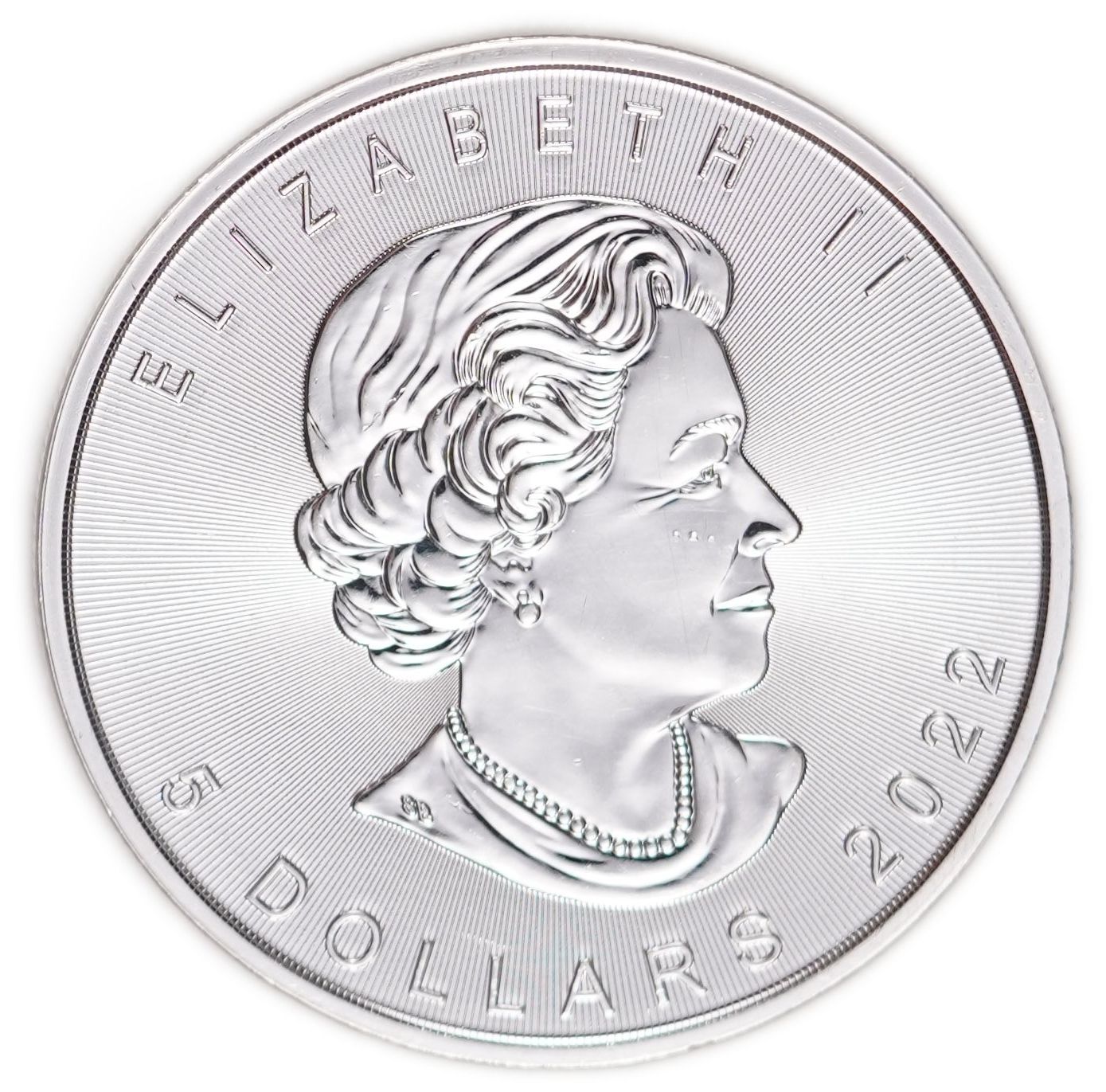 Canada - 5 Dollars 2022, Silver Maple Leaf - .9999 Silver, 31.11 g (Approximately 31.1 g of Pure Silver, 1 Ounce) - 1 1