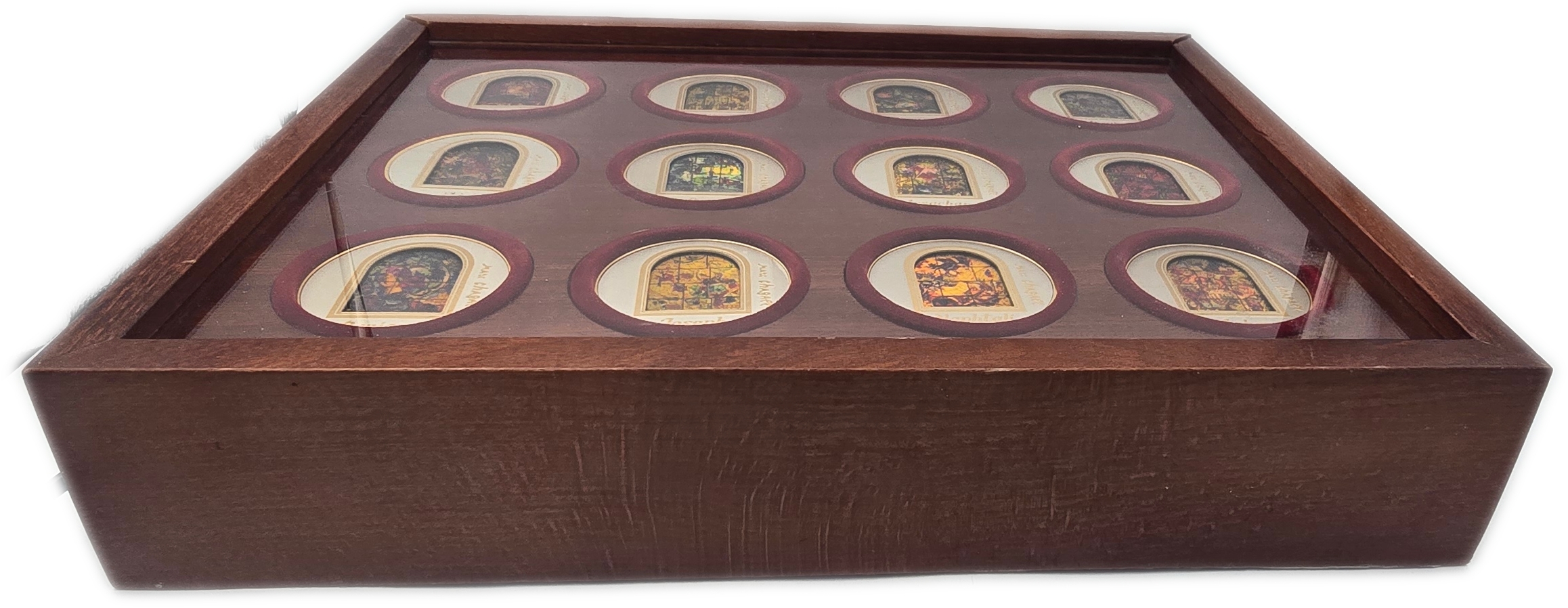 Israel - Marc Chagall, Windows of the Twelve Tribes of Israel - Set of 12 Medals Incorporating Sterling Silver and ... - 1 14