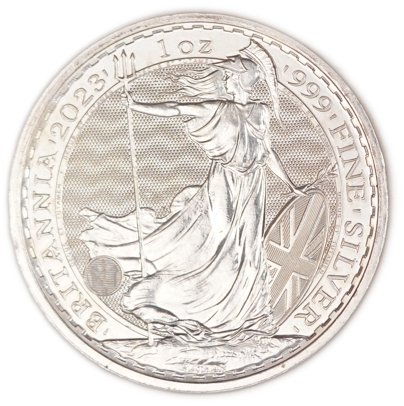 Great Britain - 2 Pounds 2023, Britannia, Queen Elizabeth II Version - .999 Silver, One Ounce (Approximately 31.1 g ... - 1 0