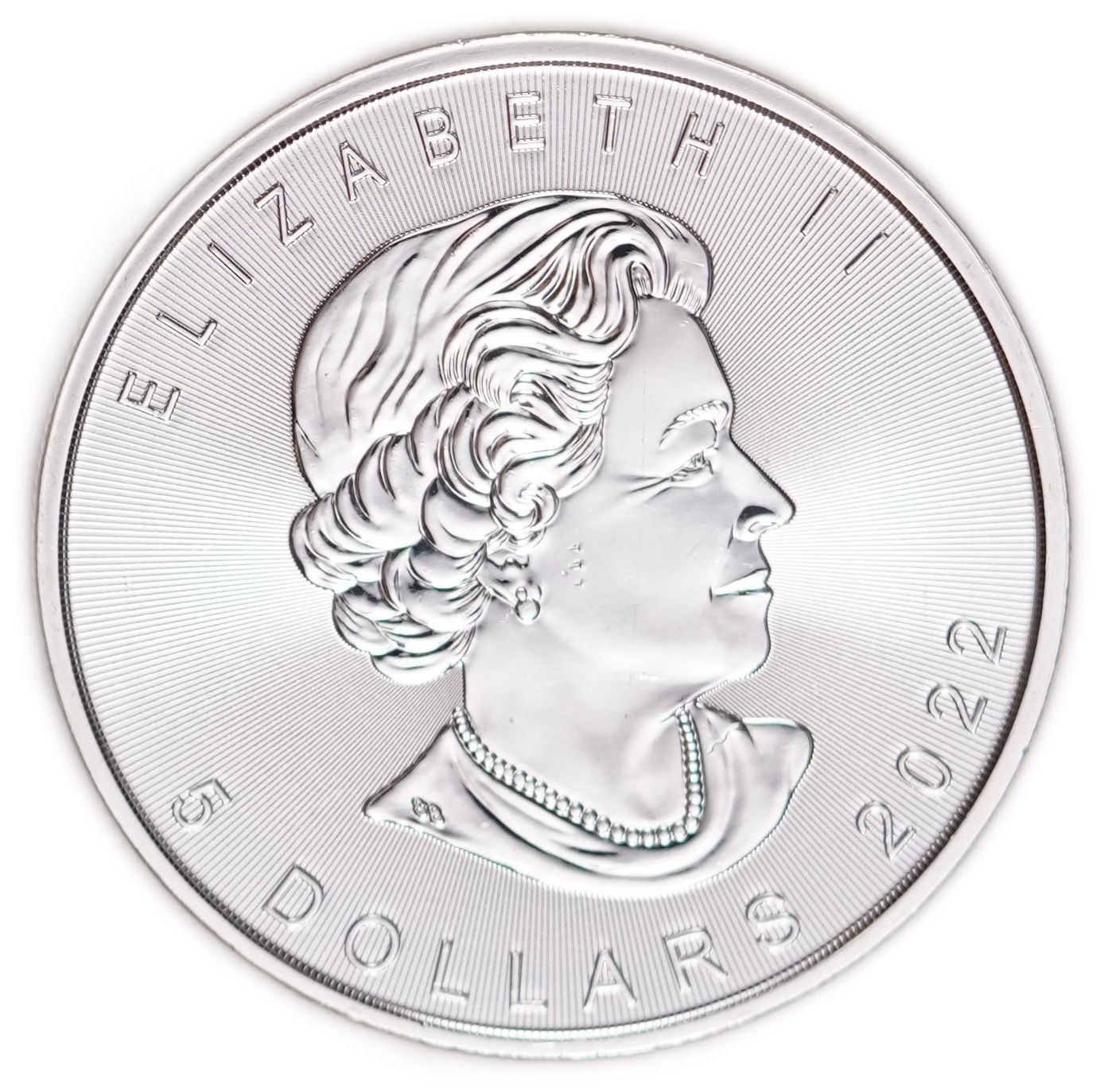Canada - 5 Dollars 2022, Silver Maple Leaf - .9999 Silver, 31.11 g (Approximately 31.1 g of Pure Silver, 1 Ounce) - 1 1