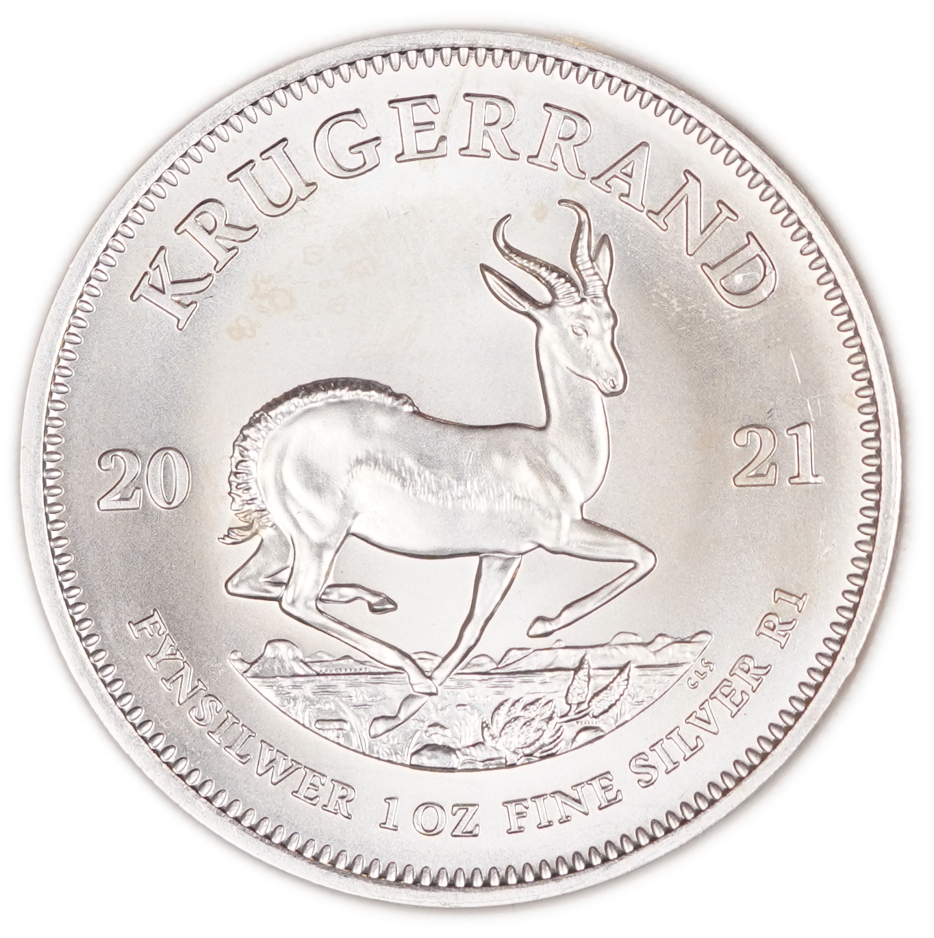 South Africa - 2021 Krugerrand - Silver 999, 31.1g (1 oz) - Brilliant Uncirculated - 1 0