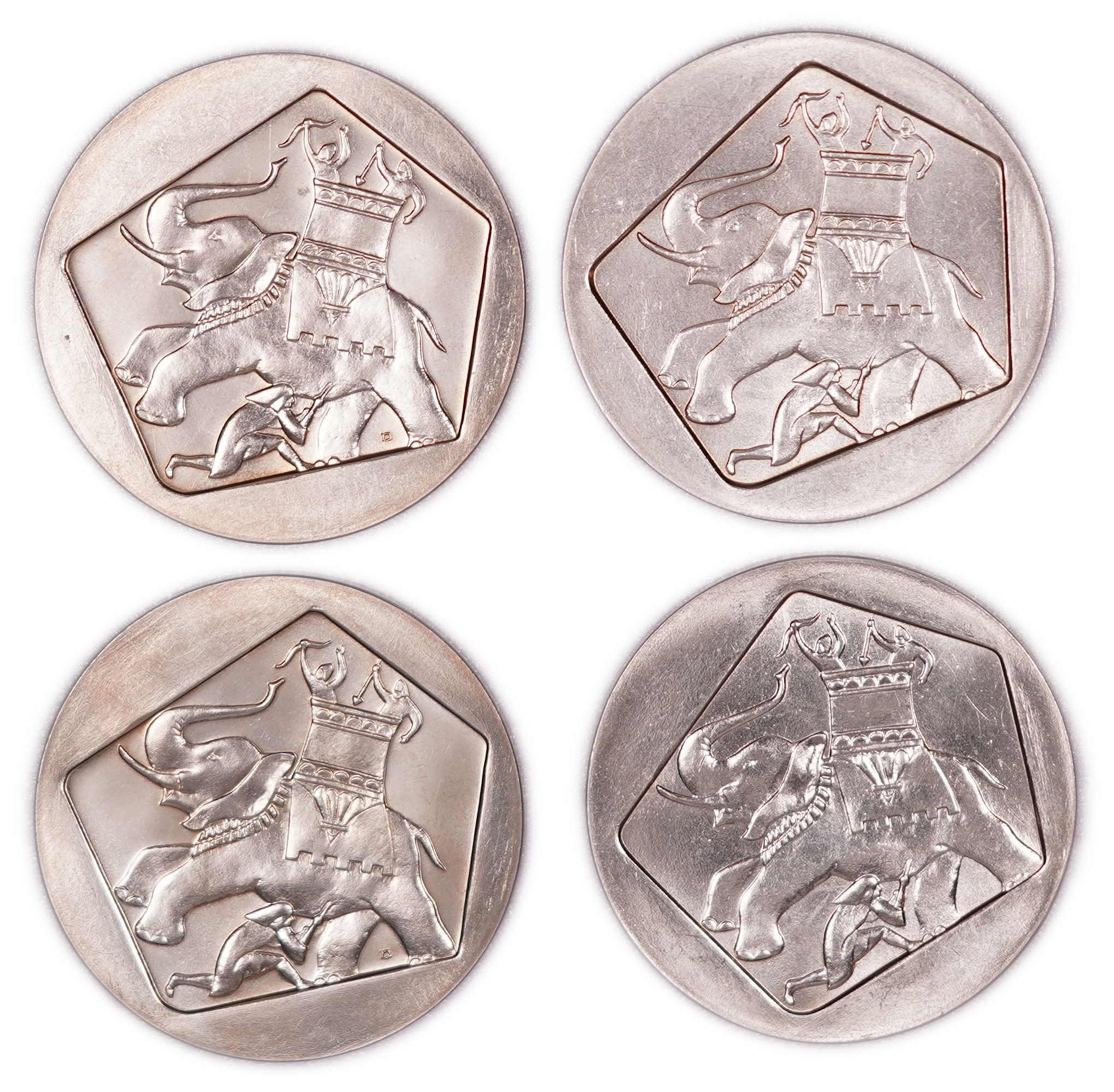 Israel - Lot of 14 Commemorative Coins of Various Denominations and Types - 1 5
