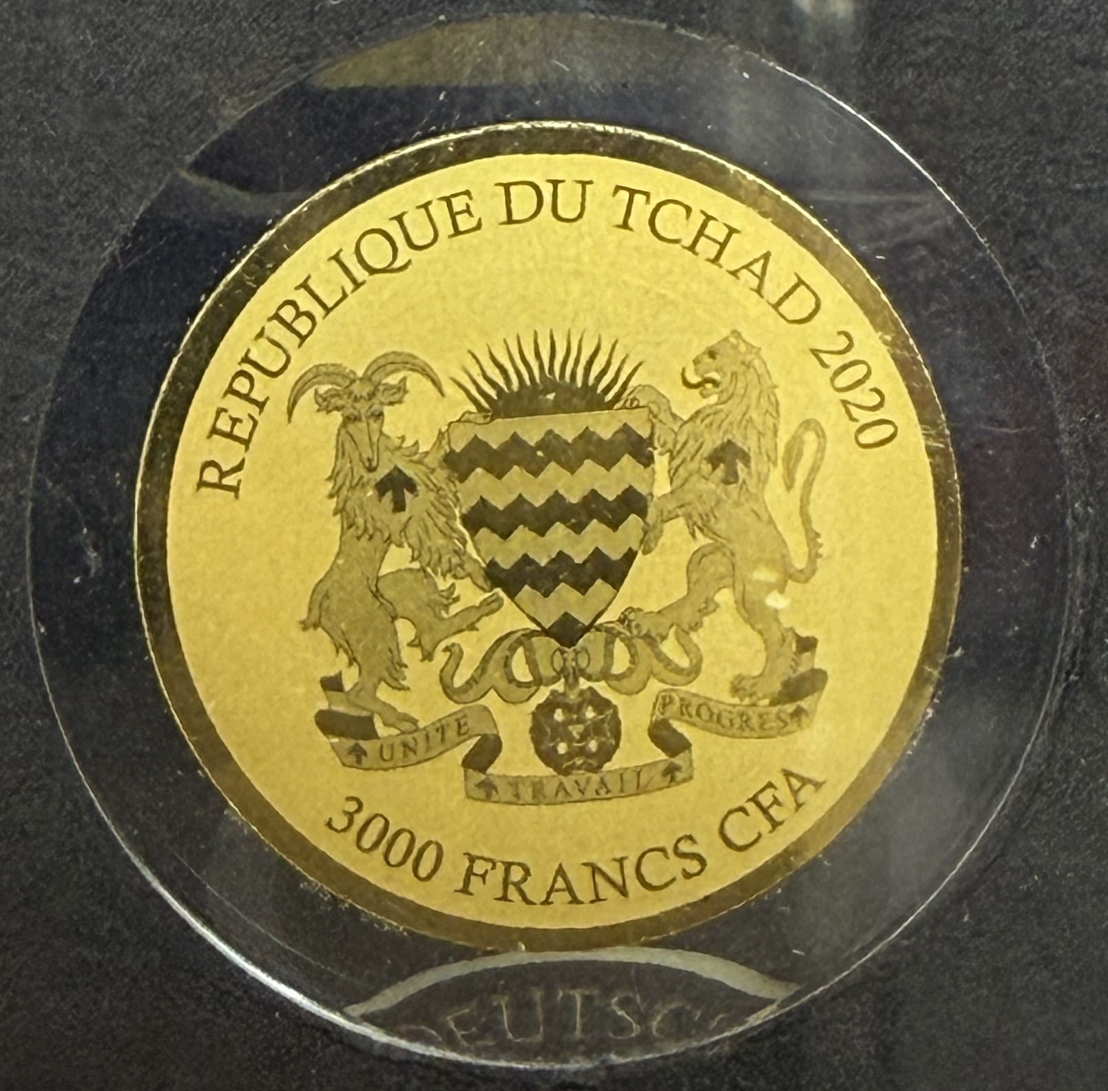 Chad - “German Landmarks and Events in Gold” Series 2020 - 10×3,000 CFA Franc Gold Coins - .999 Gold, Approximately ... - 1 16